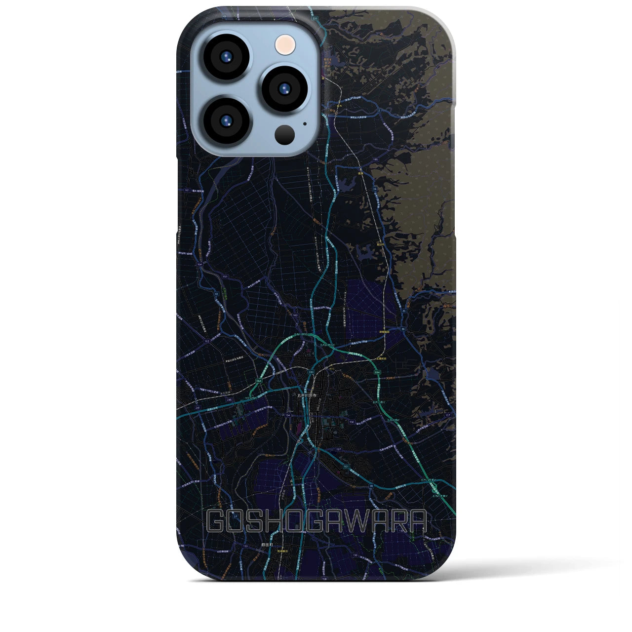 【五所川原(青森県)】地図柄iPhoneケース(バックカバータイプ)