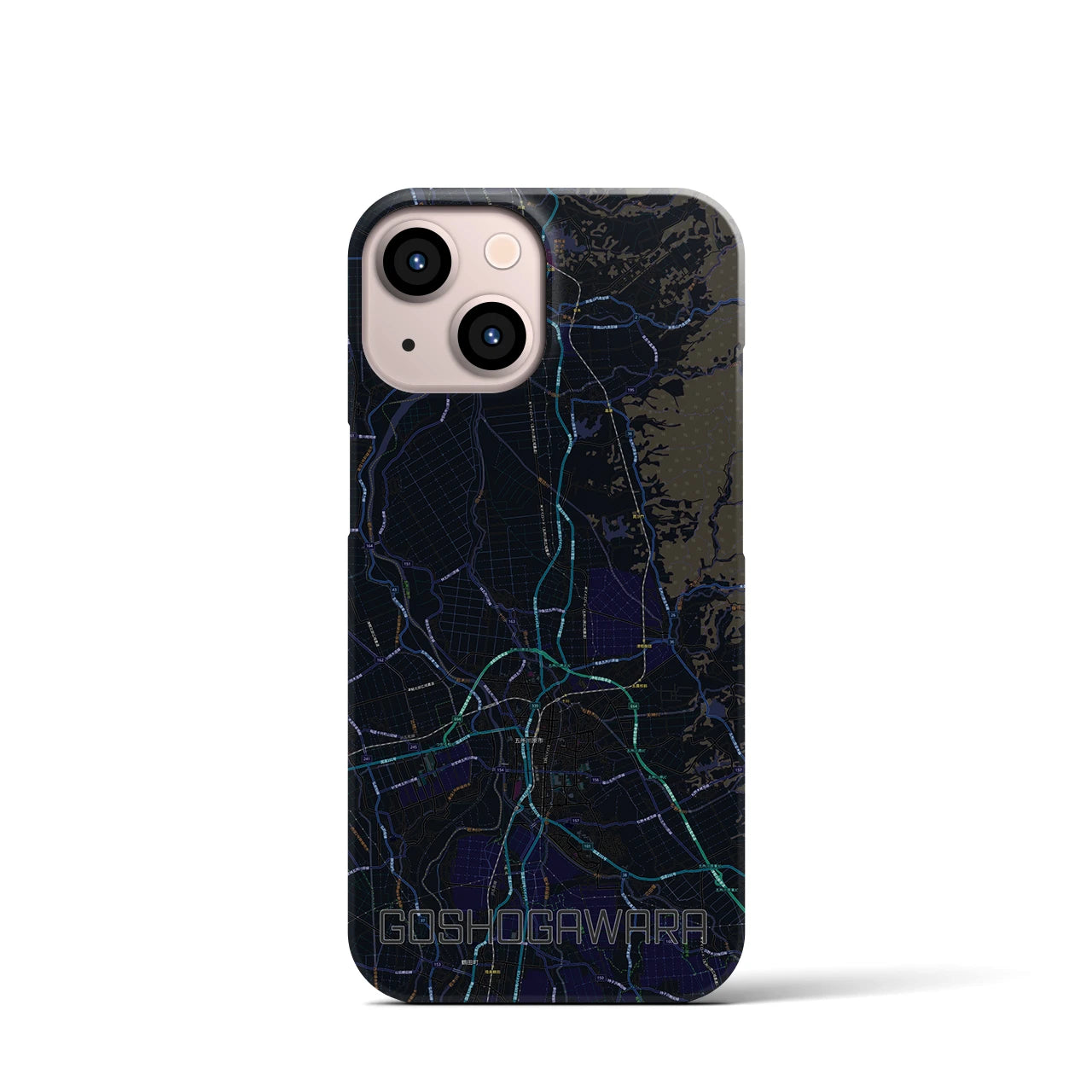 【五所川原(青森県)】地図柄iPhoneケース(バックカバータイプ)