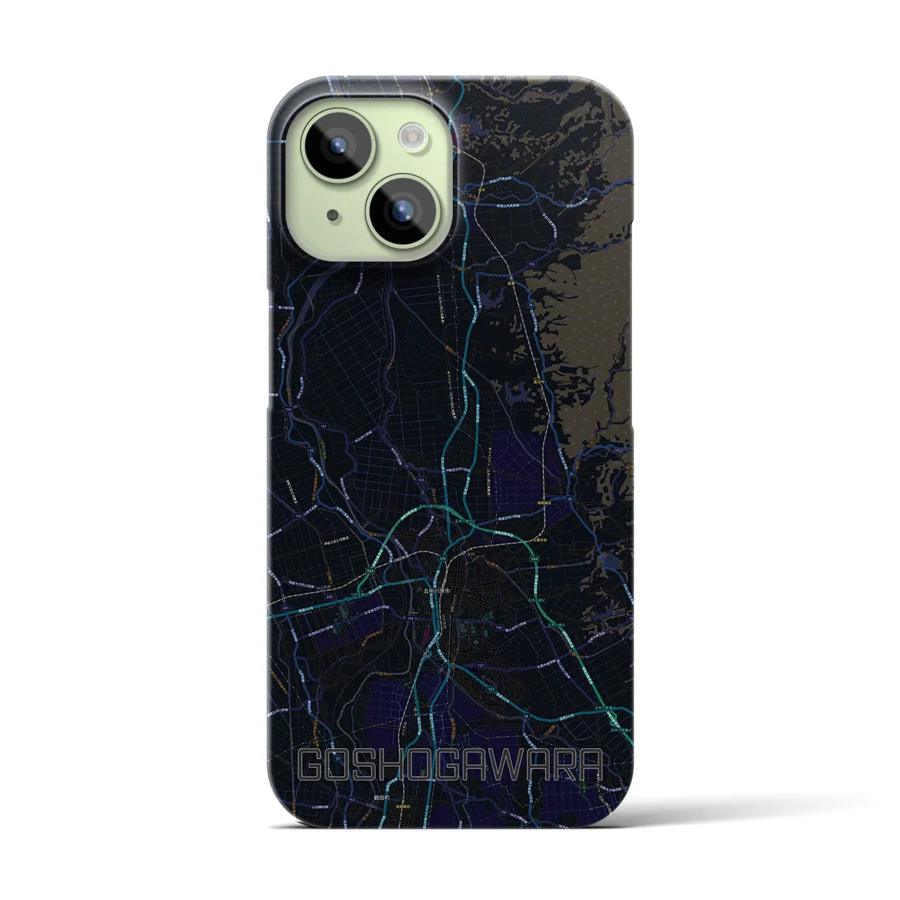 【五所川原(青森県)】地図柄iPhoneケース(バックカバータイプ)