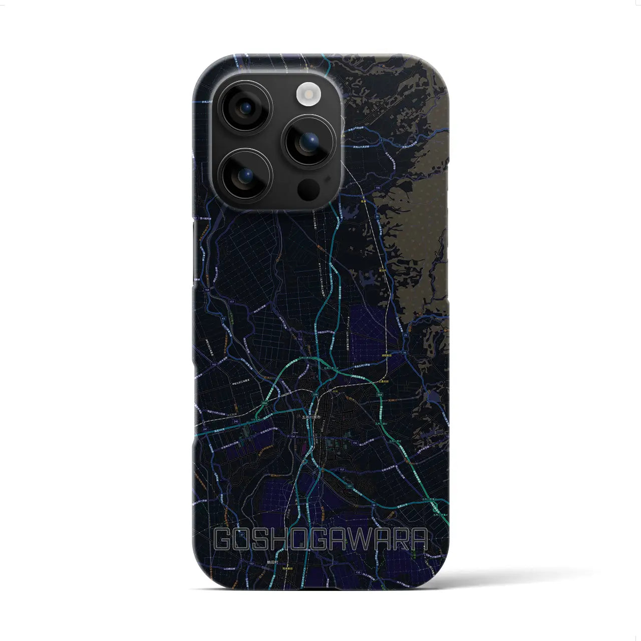 【五所川原(青森県)】地図柄iPhoneケース(バックカバータイプ)