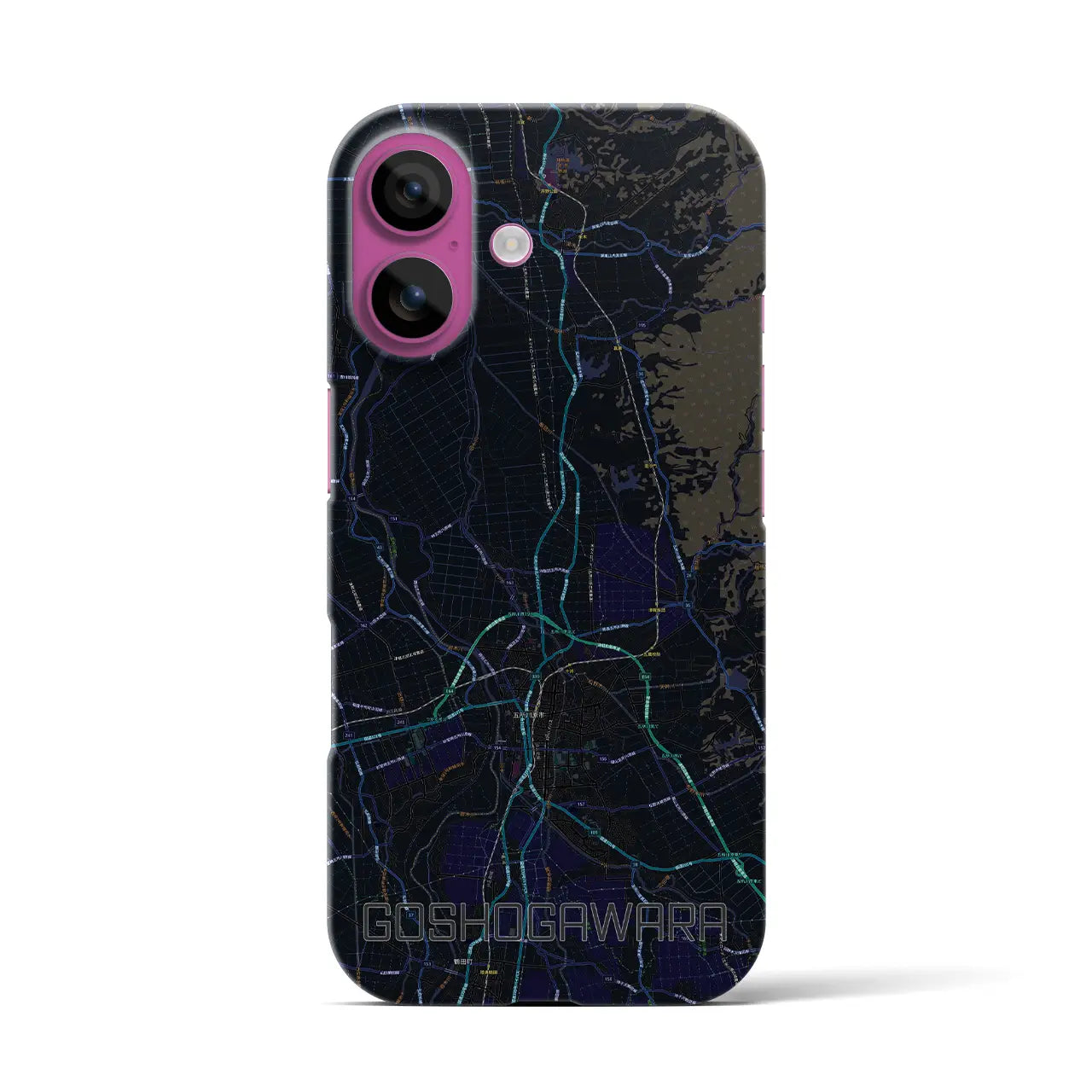 【五所川原(青森県)】地図柄iPhoneケース(バックカバータイプ)