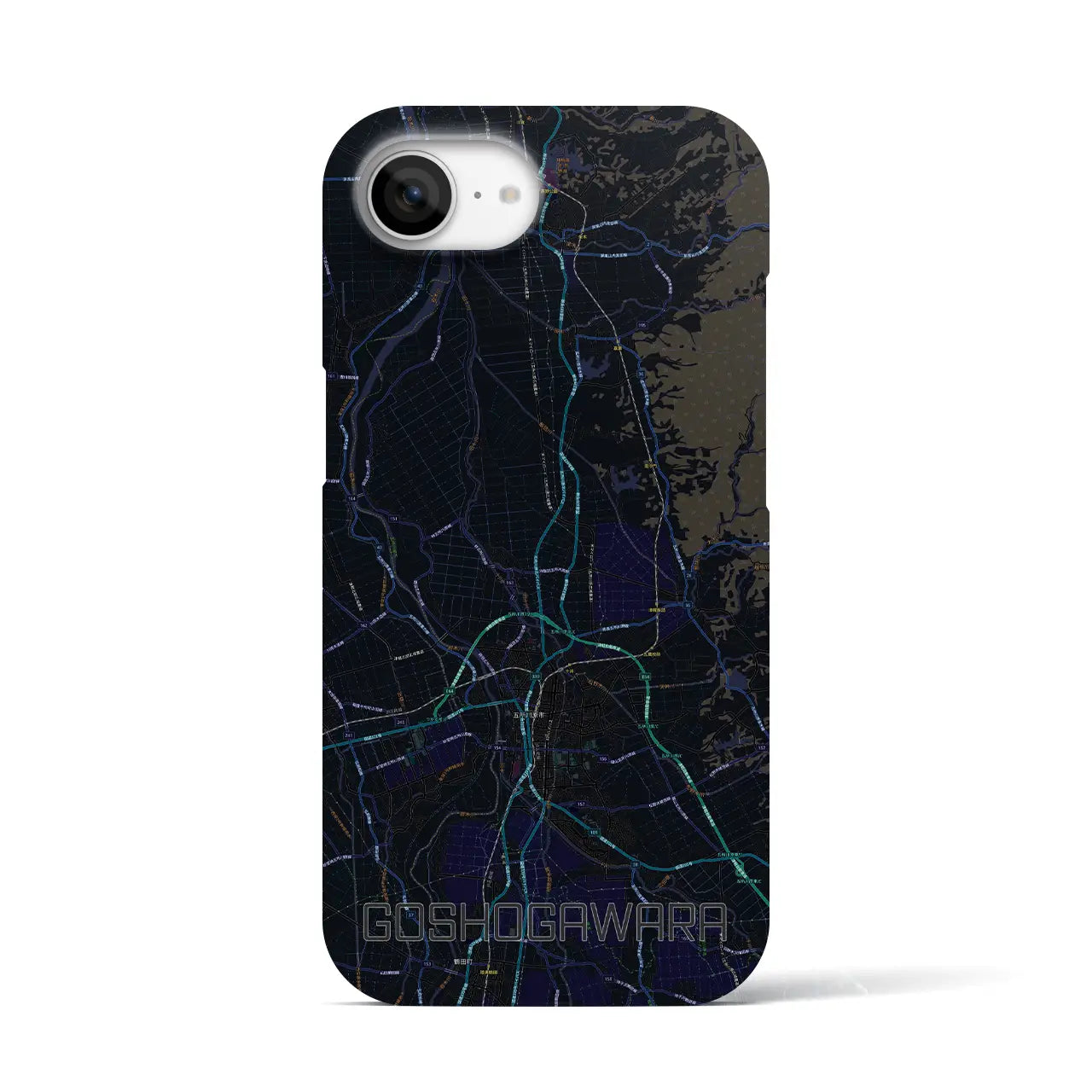 【五所川原(青森県)】地図柄iPhoneケース(バックカバータイプ)