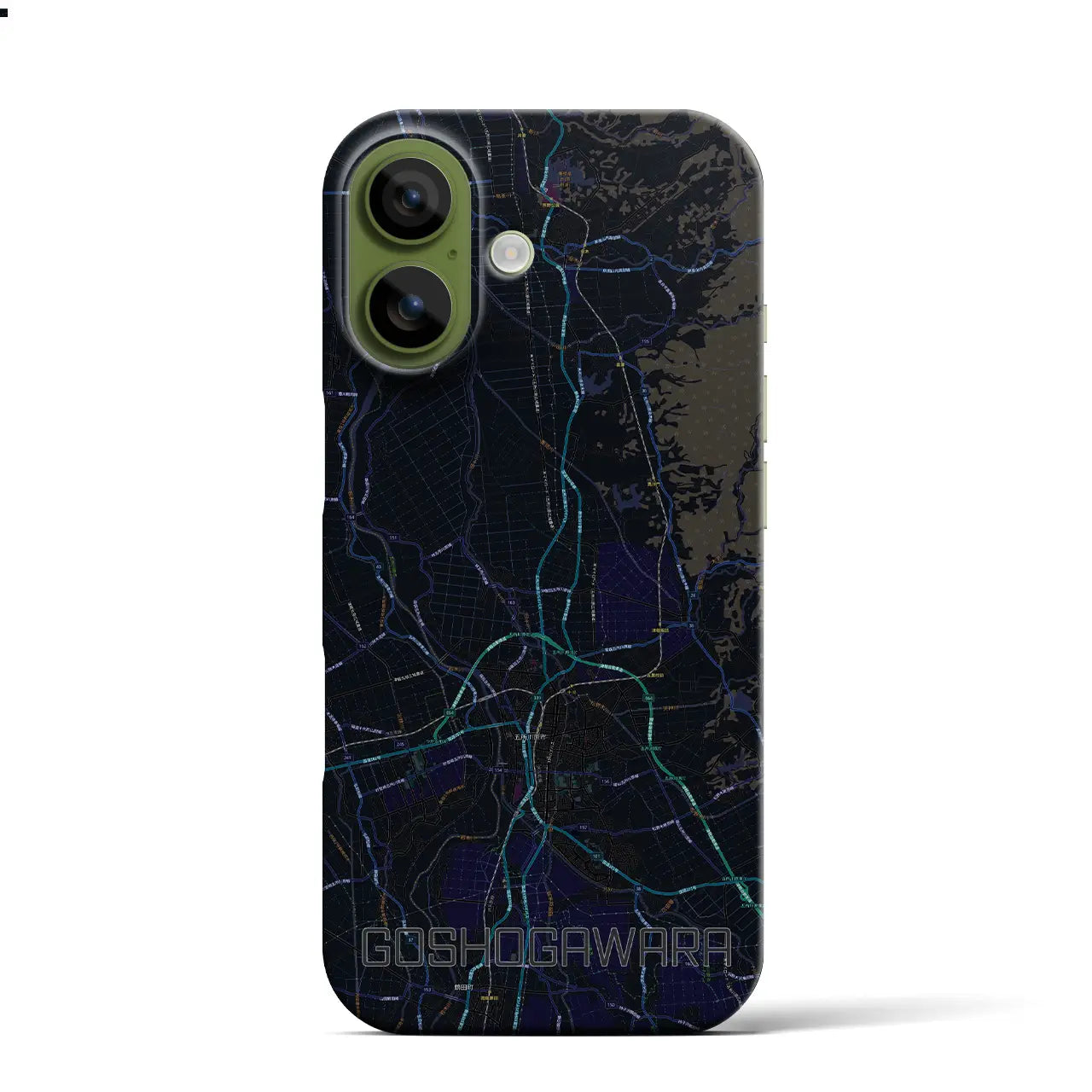 【五所川原(青森県)】地図柄iPhoneケース(バックカバータイプ)