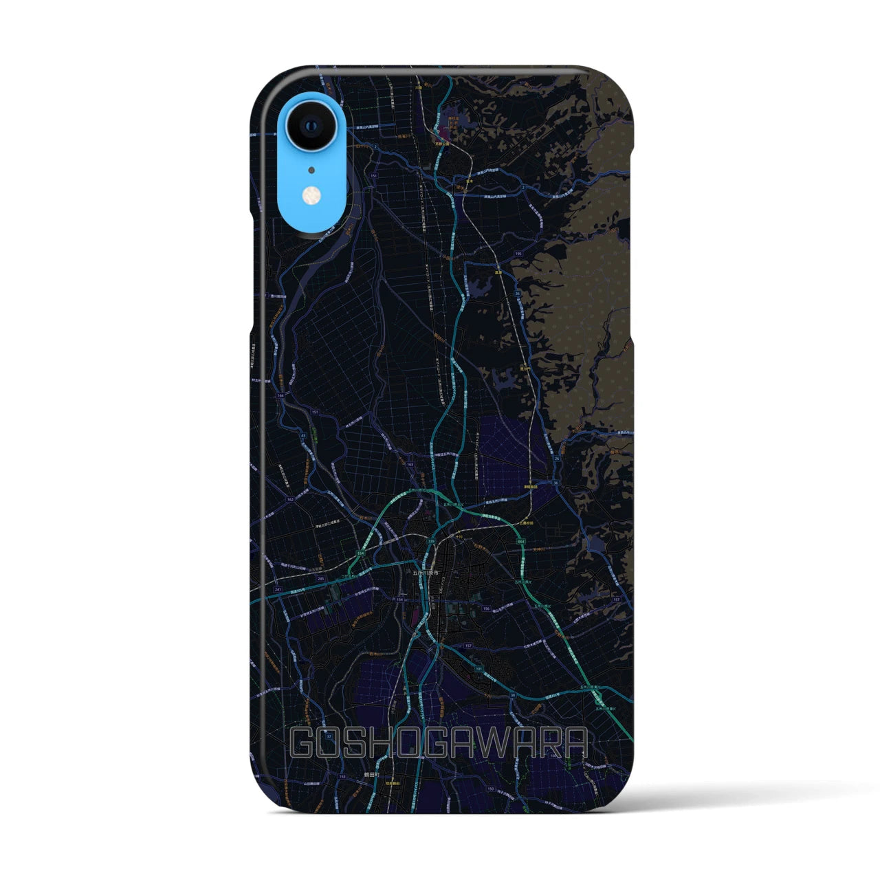 【五所川原(青森県)】地図柄iPhoneケース(バックカバータイプ)