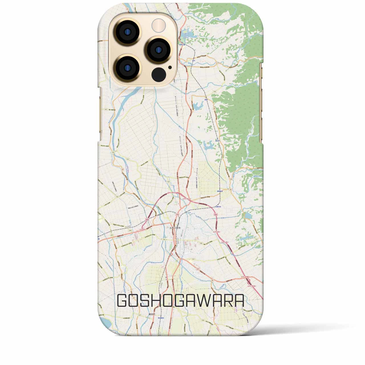 【五所川原(青森県)】地図柄iPhoneケース(バックカバータイプ)