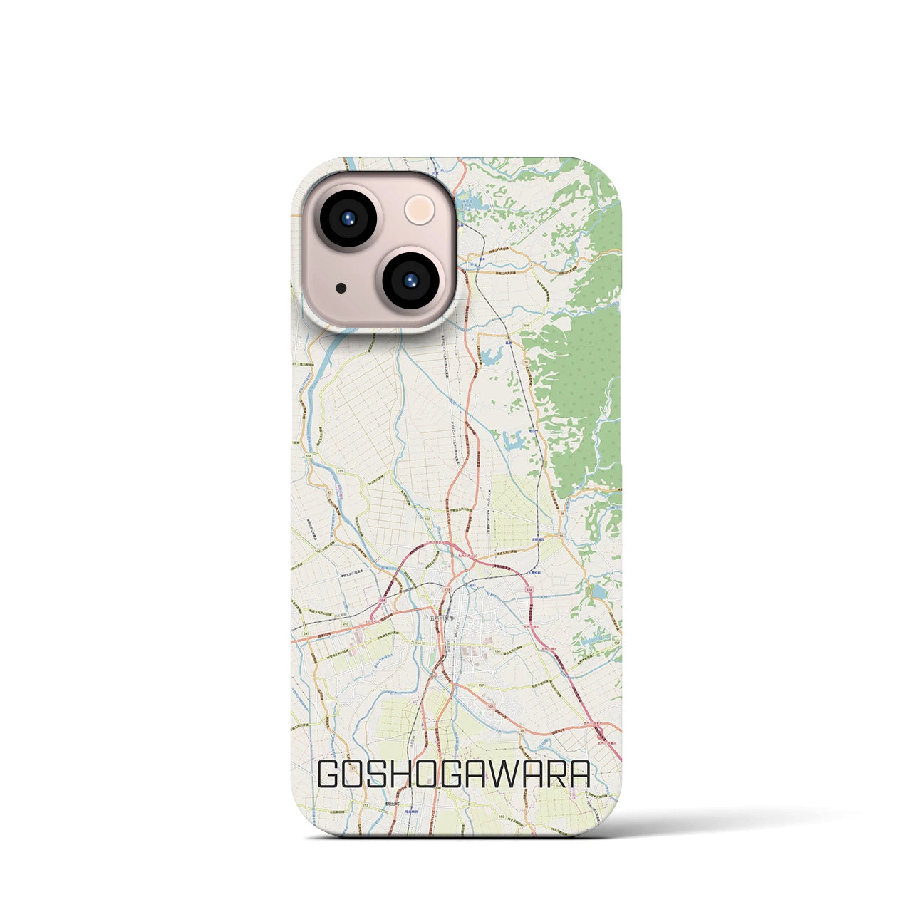 【五所川原(青森県)】地図柄iPhoneケース(バックカバータイプ)