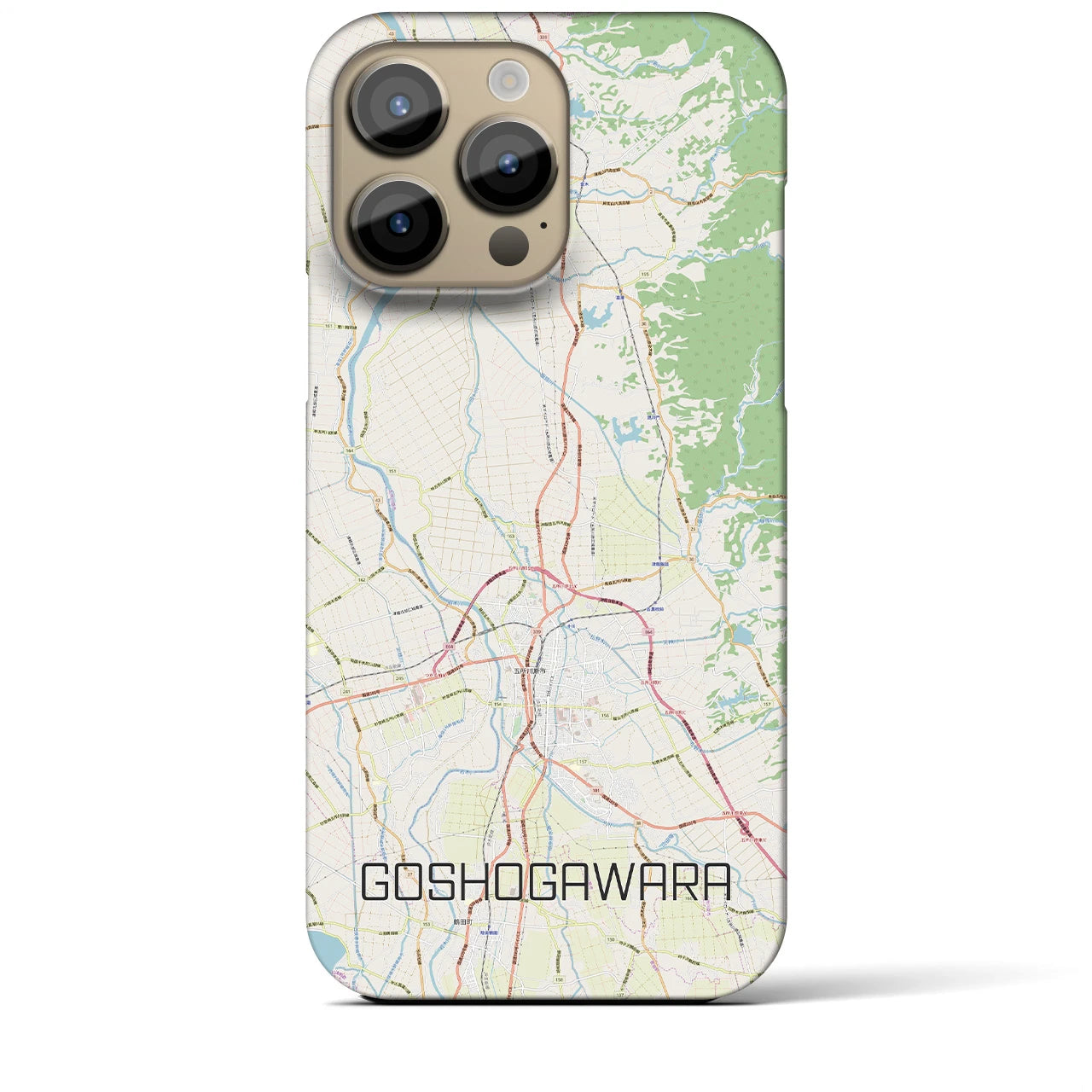 【五所川原(青森県)】地図柄iPhoneケース(バックカバータイプ)