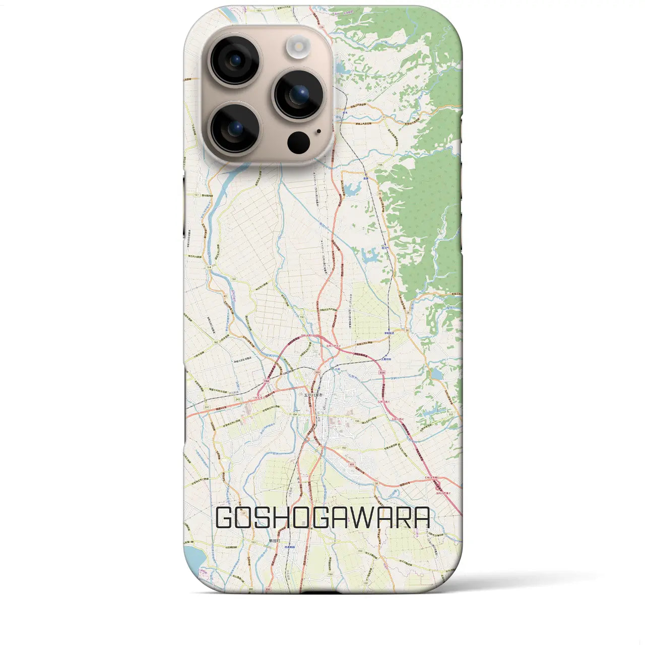 【五所川原(青森県)】地図柄iPhoneケース(バックカバータイプ)