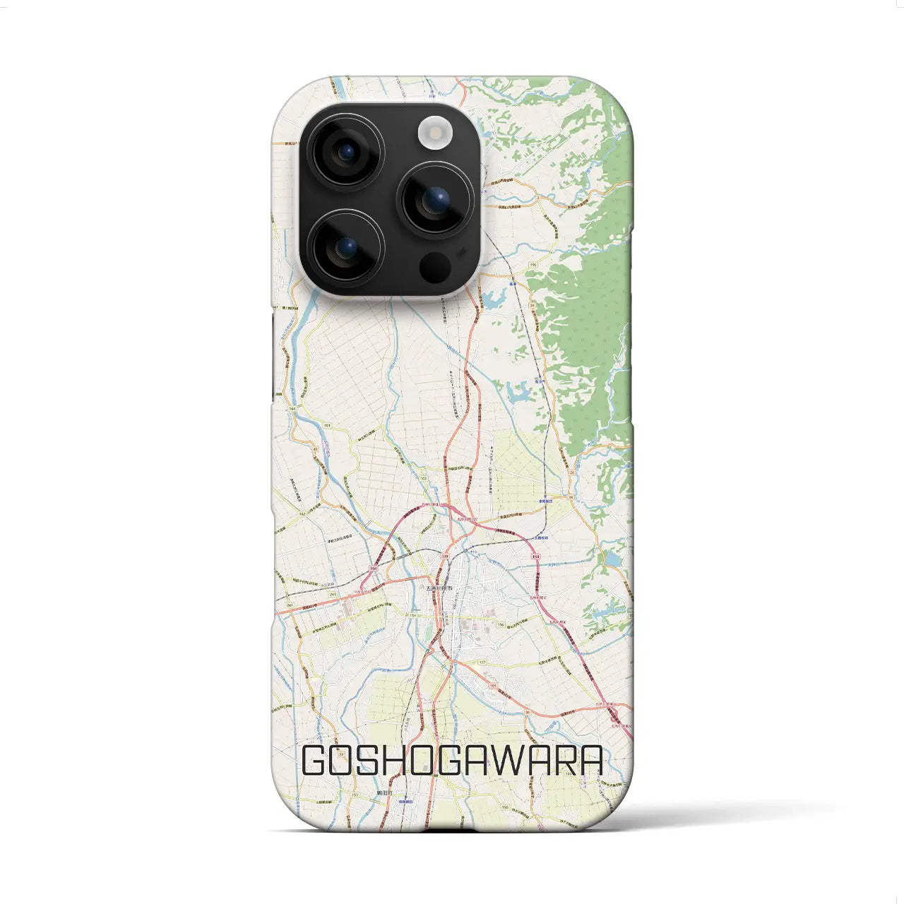 【五所川原(青森県)】地図柄iPhoneケース(バックカバータイプ)