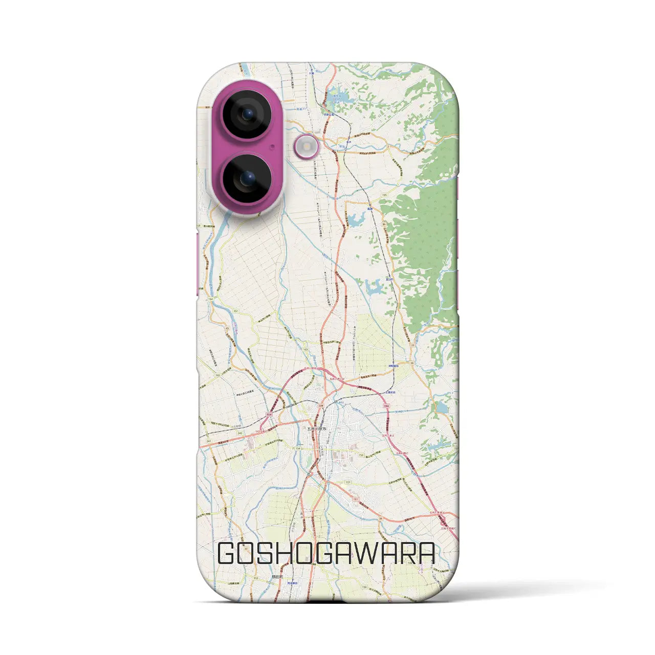 【五所川原(青森県)】地図柄iPhoneケース(バックカバータイプ)