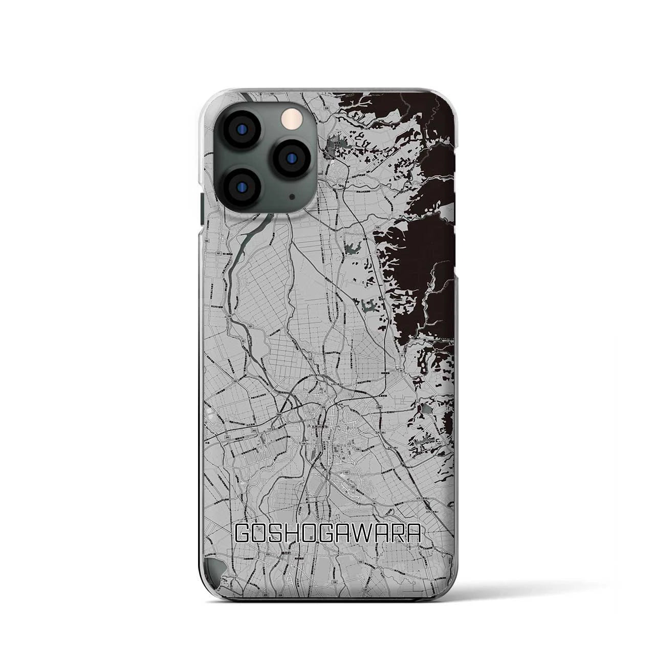 【五所川原(青森県)】地図柄iPhoneケース(クリアタイプ)