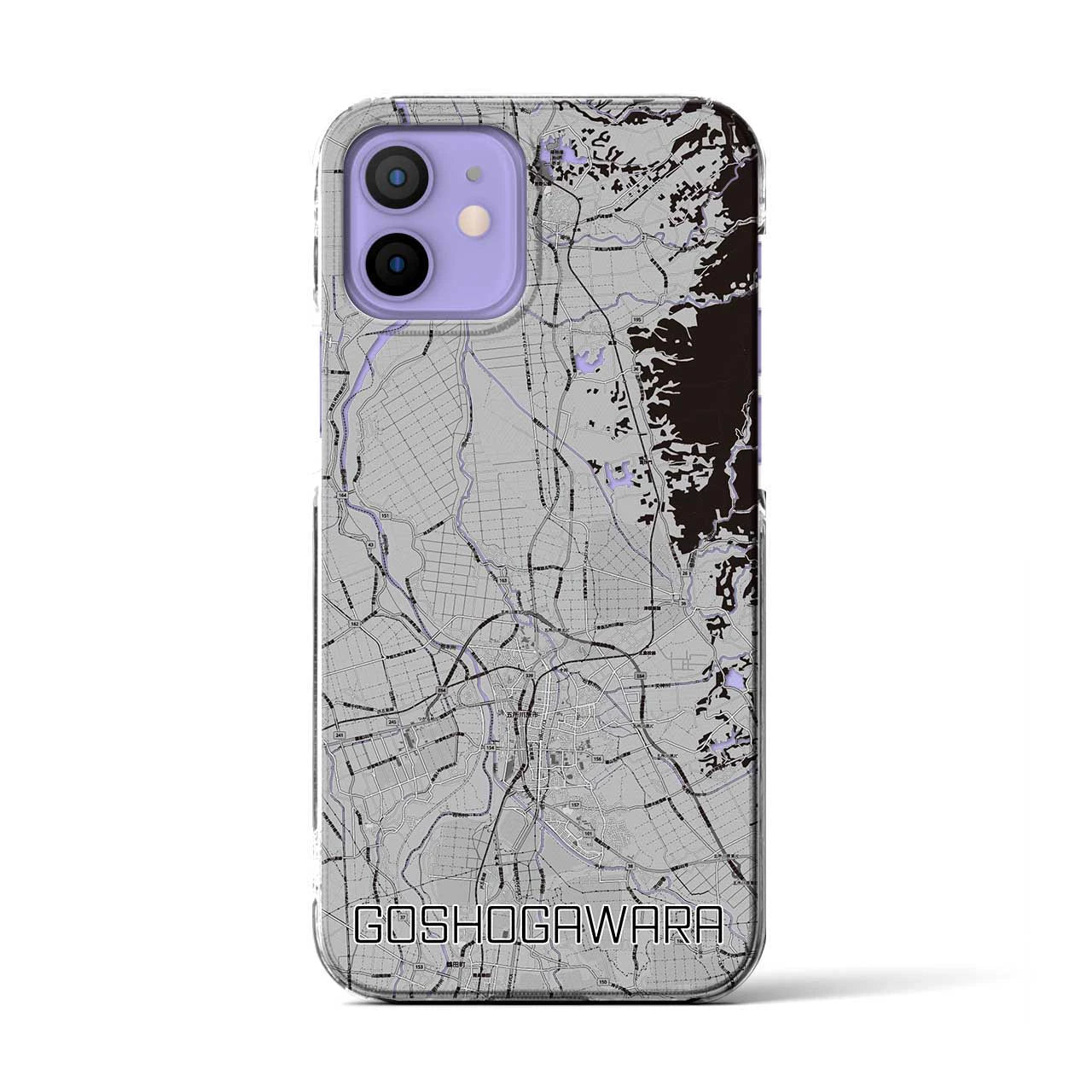 【五所川原(青森県)】地図柄iPhoneケース(クリアタイプ)