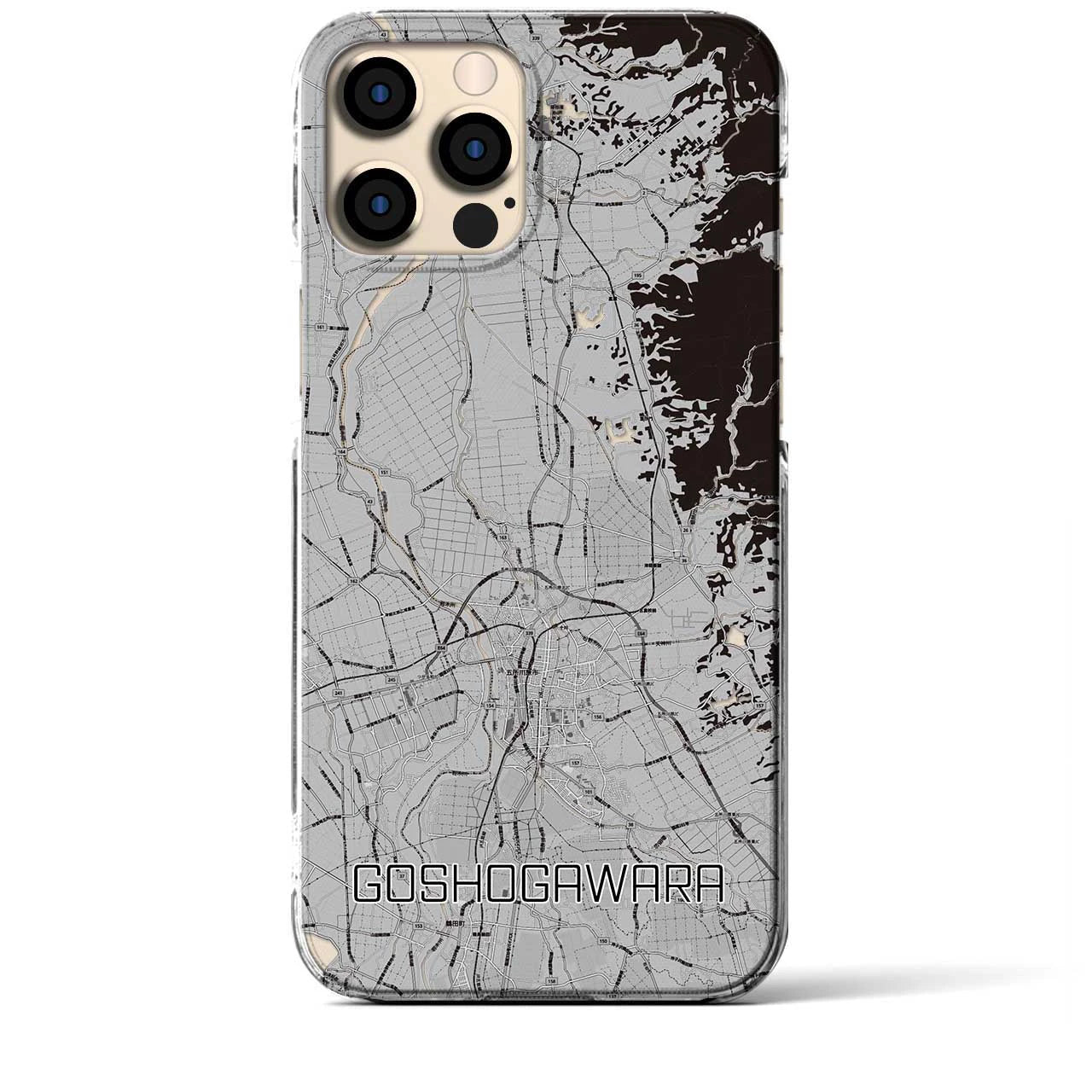 【五所川原(青森県)】地図柄iPhoneケース(クリアタイプ)