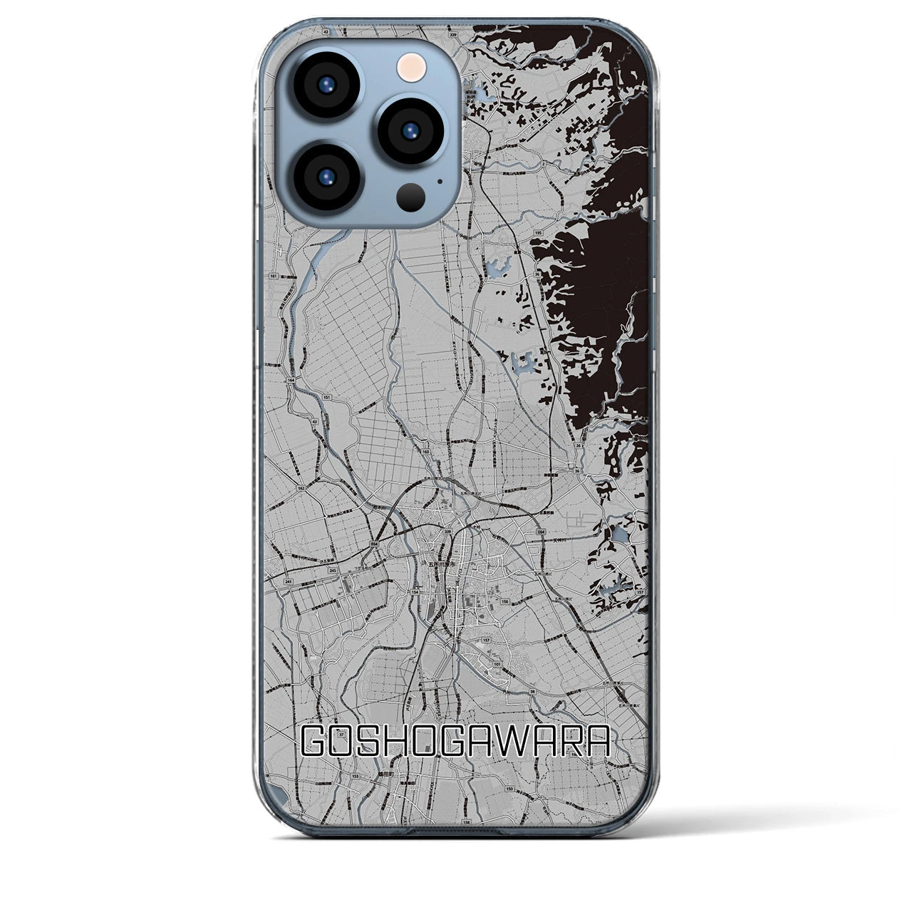 【五所川原(青森県)】地図柄iPhoneケース(クリアタイプ)