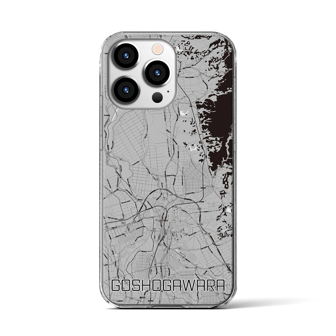 【五所川原(青森県)】地図柄iPhoneケース(クリアタイプ)