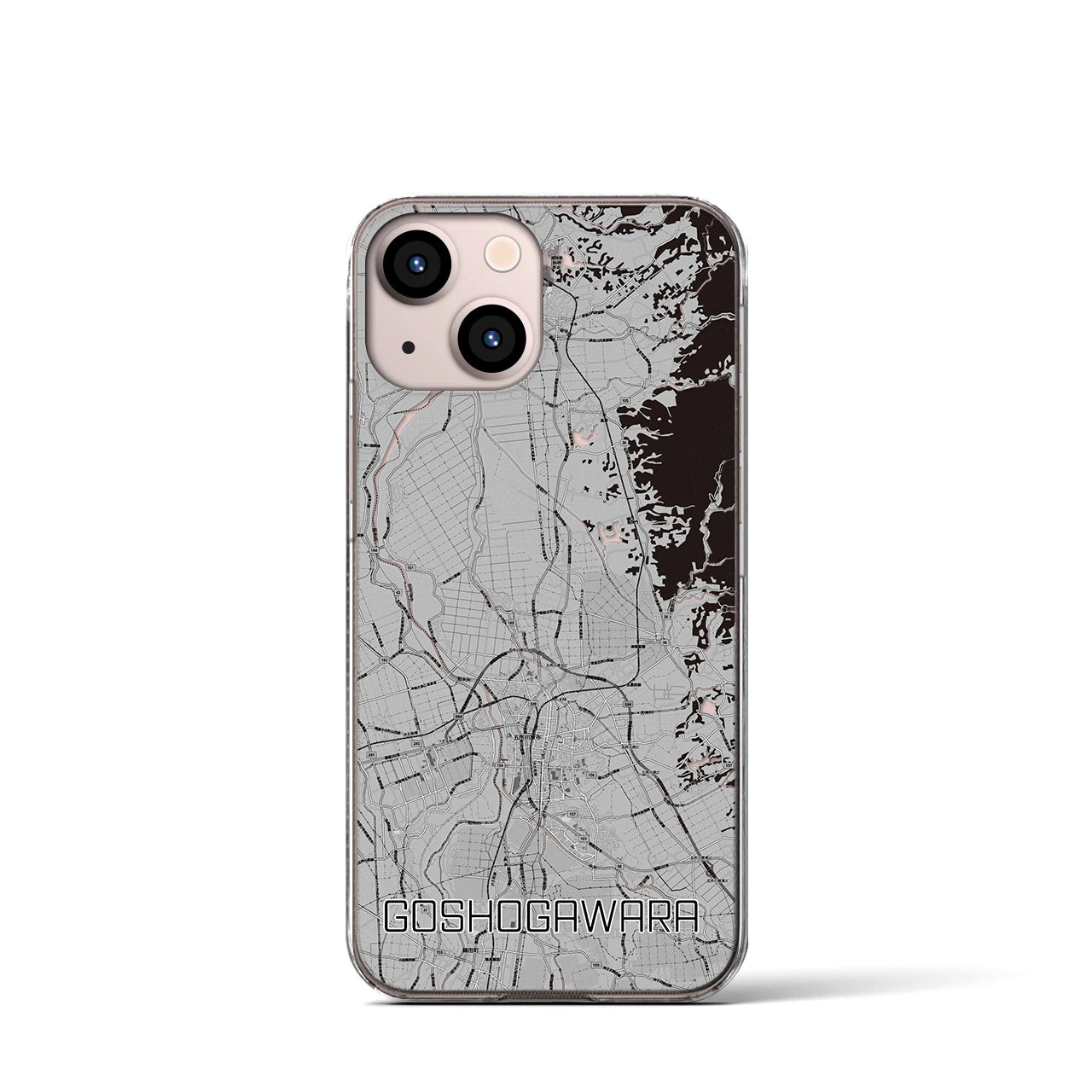 【五所川原(青森県)】地図柄iPhoneケース(クリアタイプ)