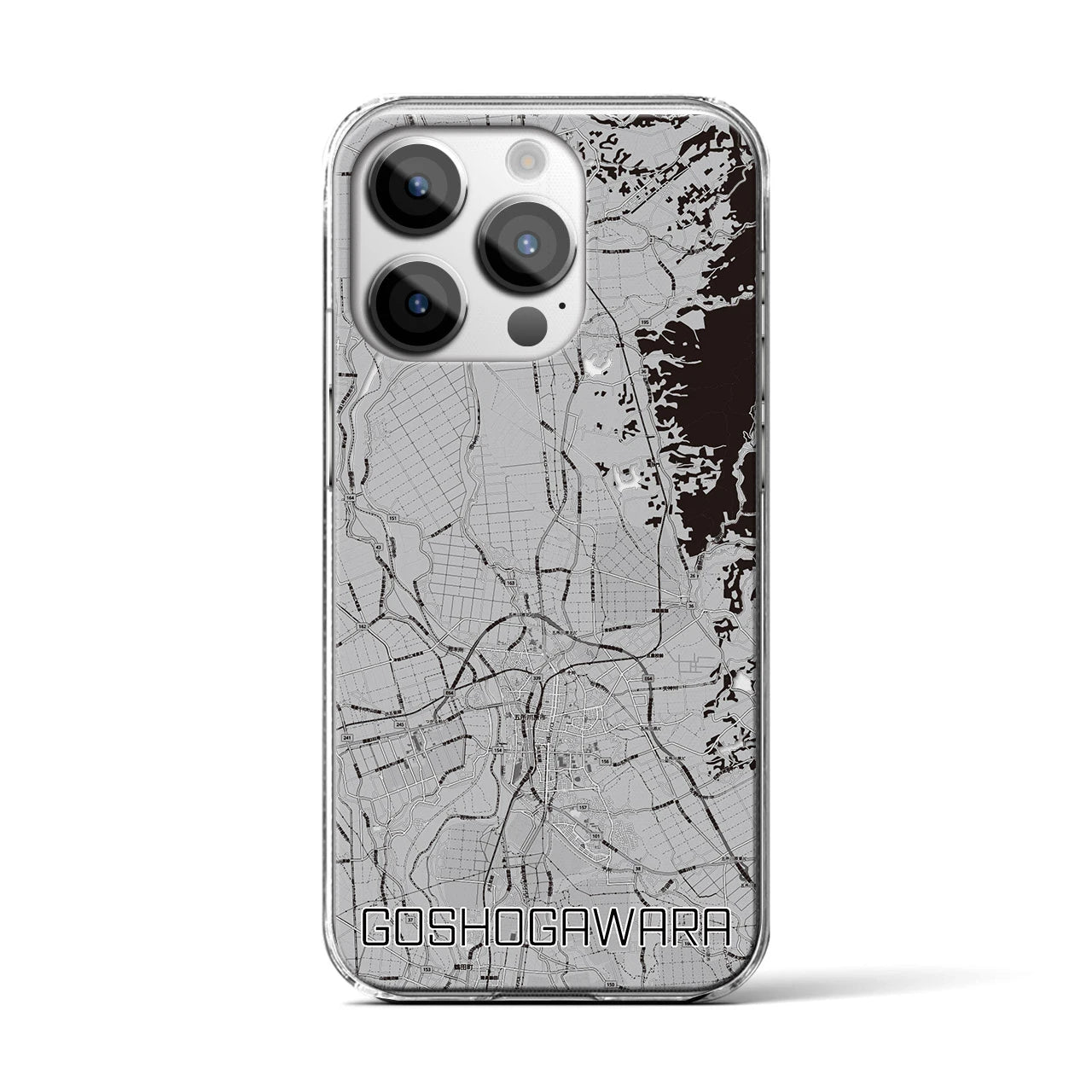 【五所川原(青森県)】地図柄iPhoneケース(クリアタイプ)