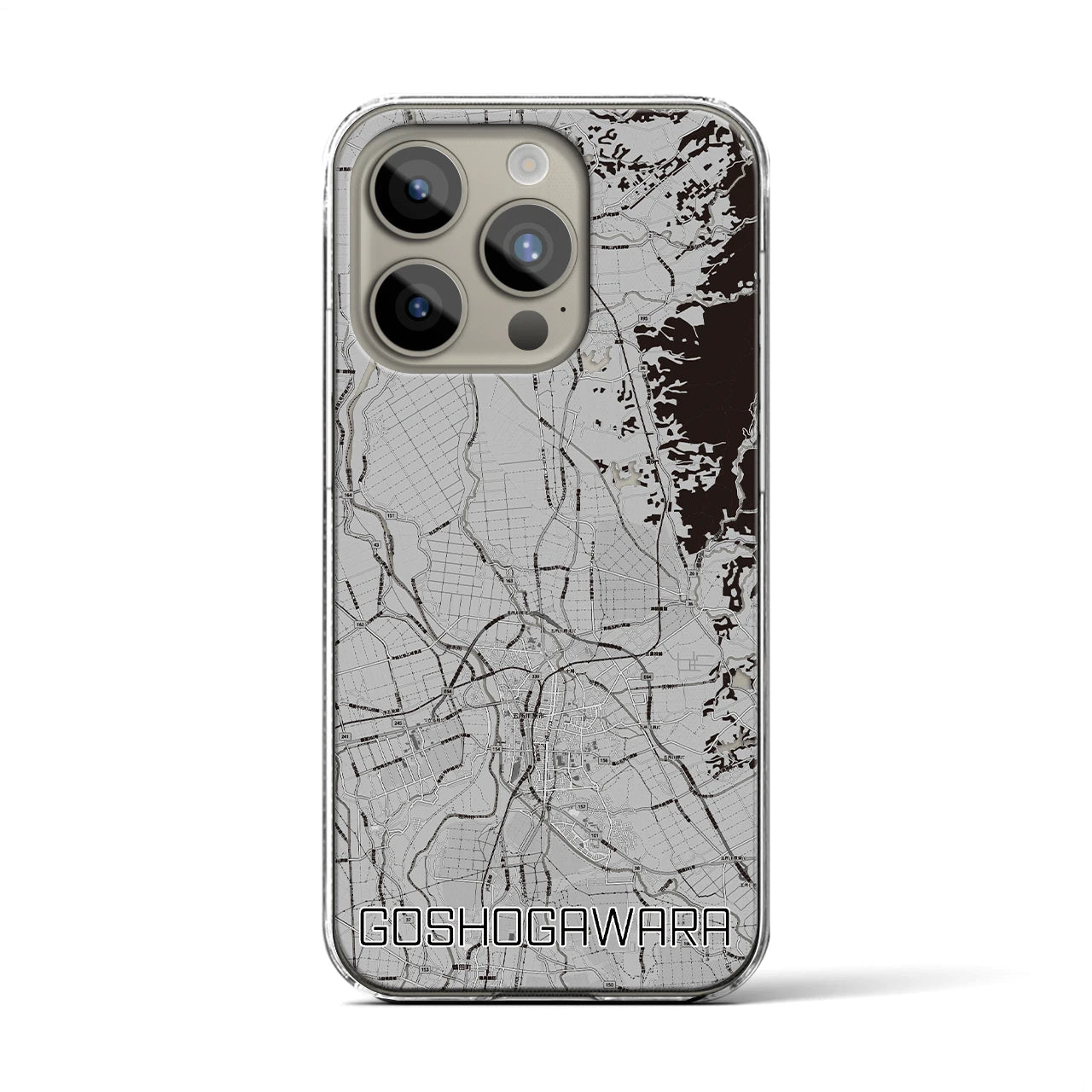 【五所川原(青森県)】地図柄iPhoneケース(クリアタイプ)