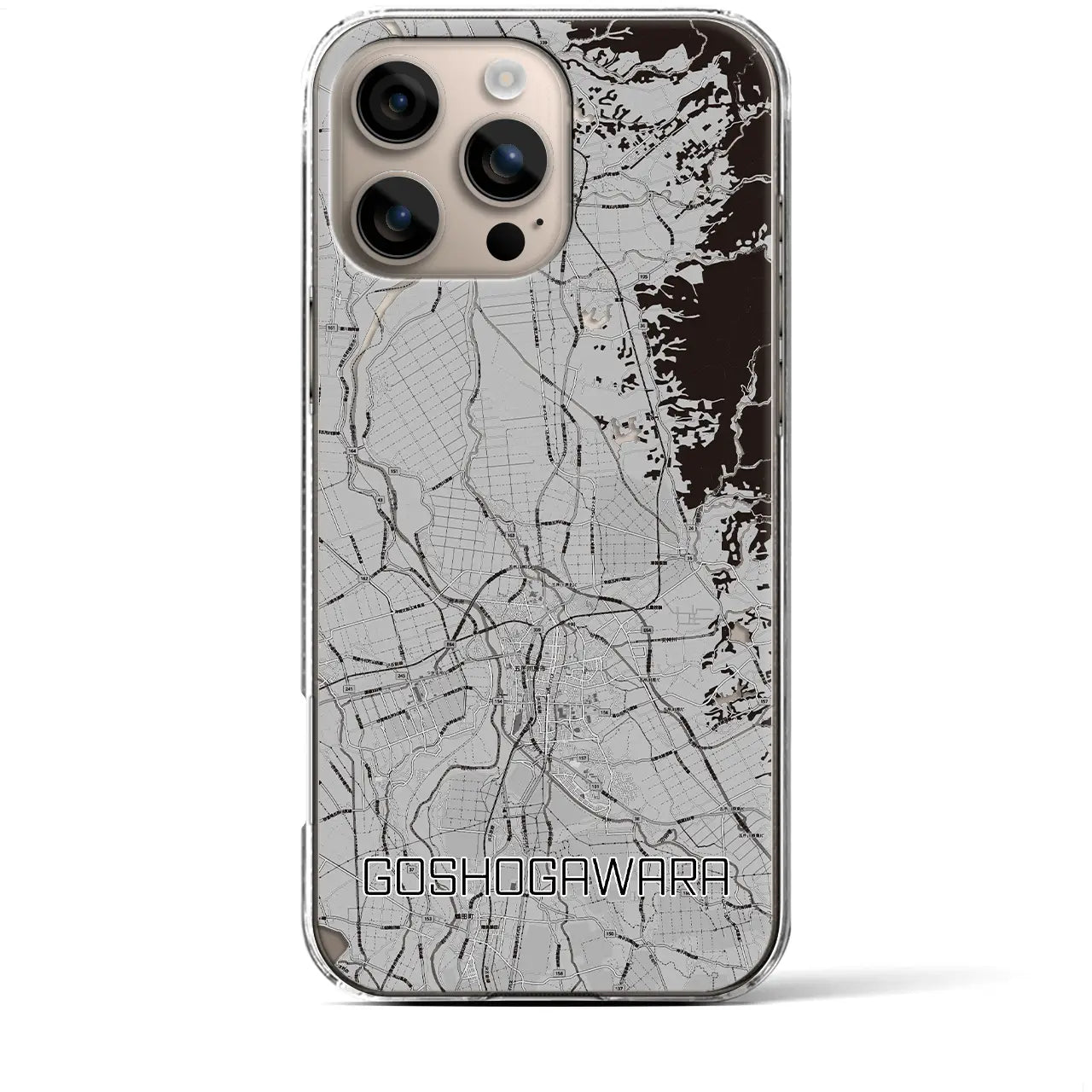 【五所川原(青森県)】地図柄iPhoneケース(クリアタイプ)