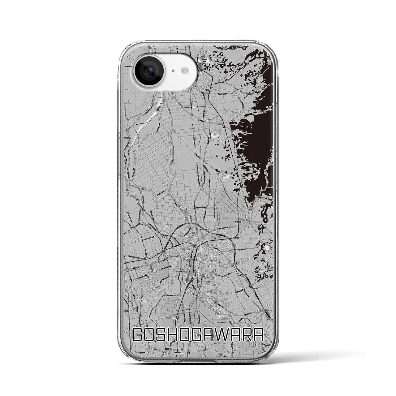 【五所川原(青森県)】地図柄iPhoneケース(クリアタイプ)