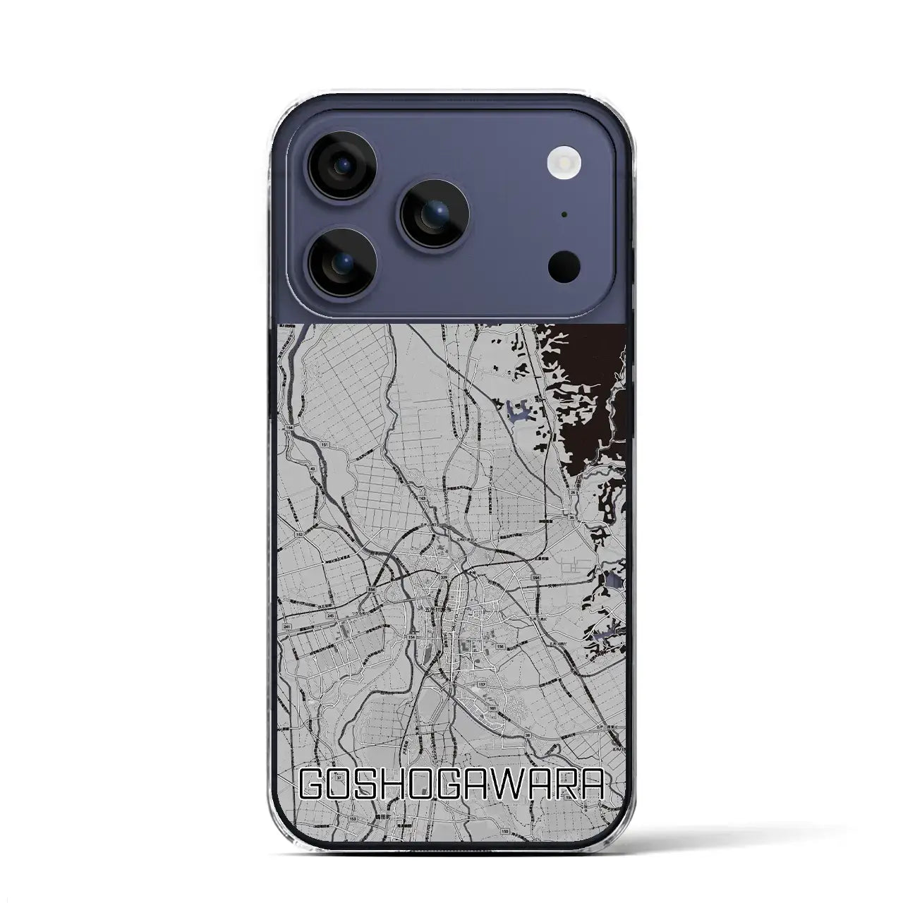 【五所川原(青森県)】地図柄iPhoneケース(クリアタイプ)