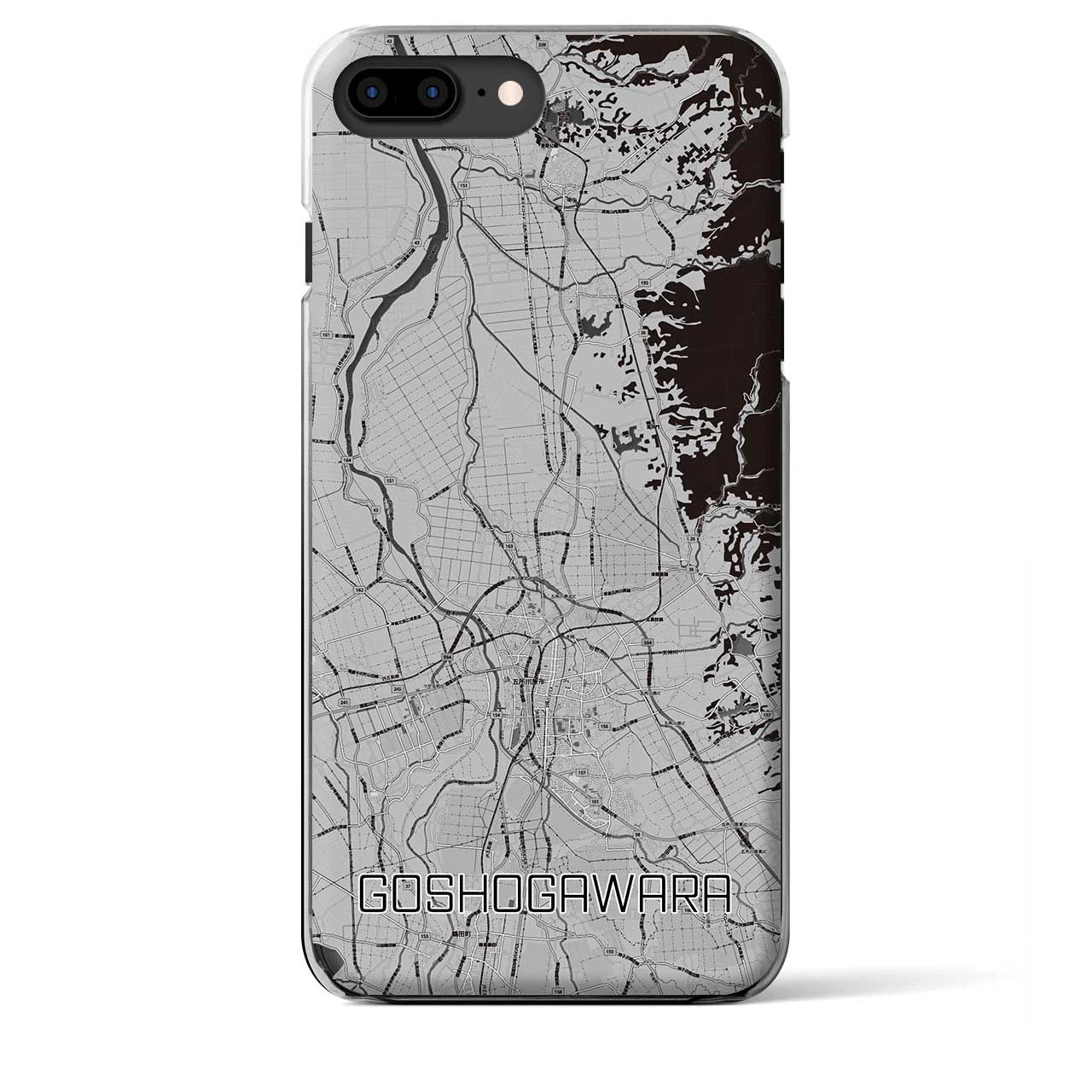 【五所川原(青森県)】地図柄iPhoneケース(クリアタイプ)