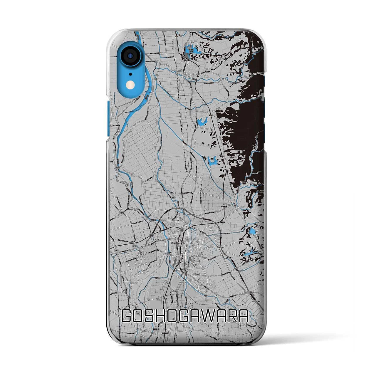 【五所川原(青森県)】地図柄iPhoneケース(クリアタイプ)