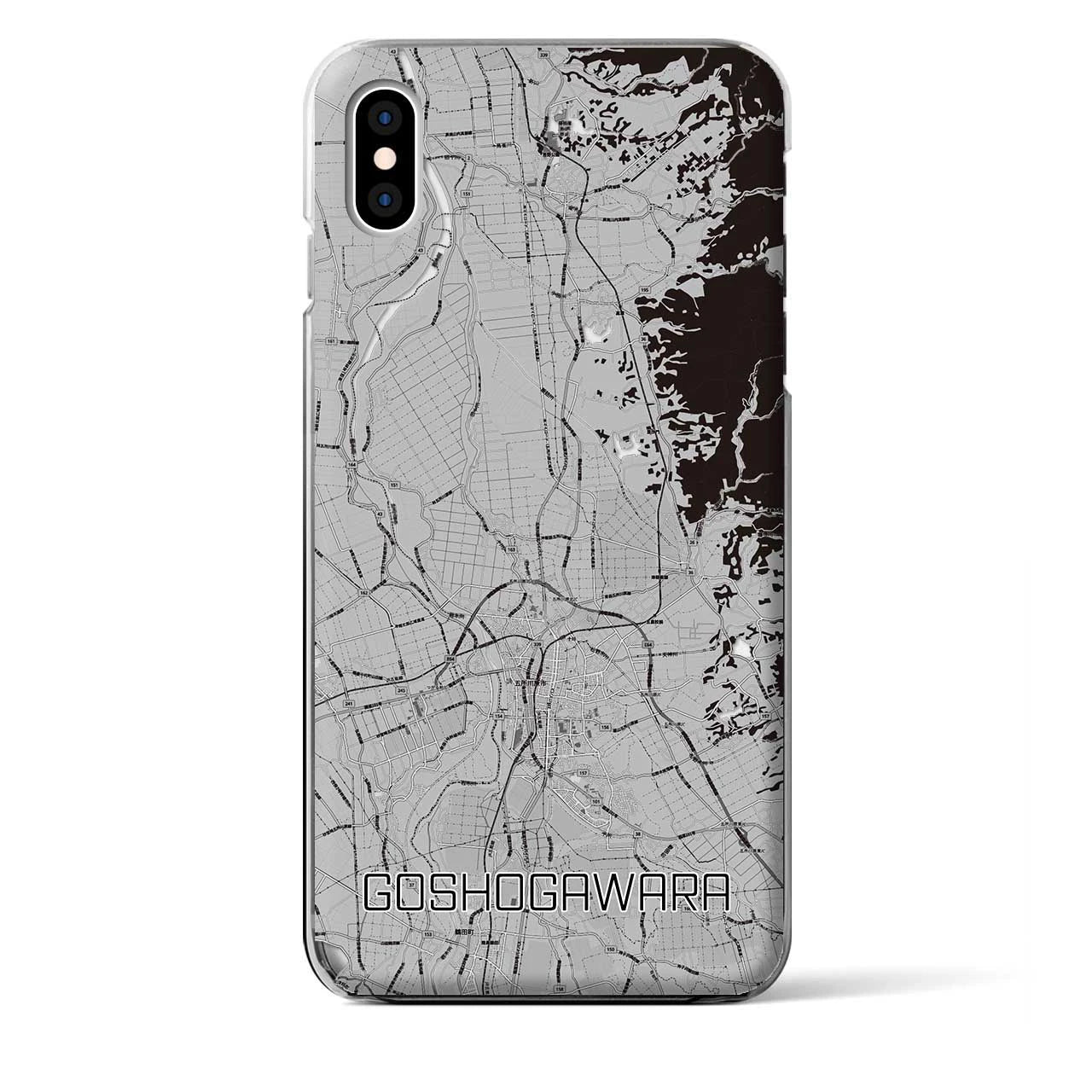 【五所川原(青森県)】地図柄iPhoneケース(クリアタイプ)