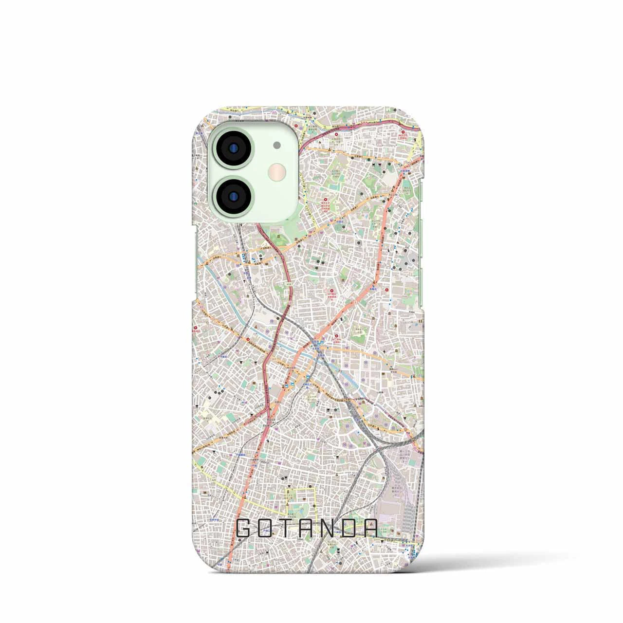 【五反田(東京都)】地図柄iPhoneケース(バックカバータイプ)