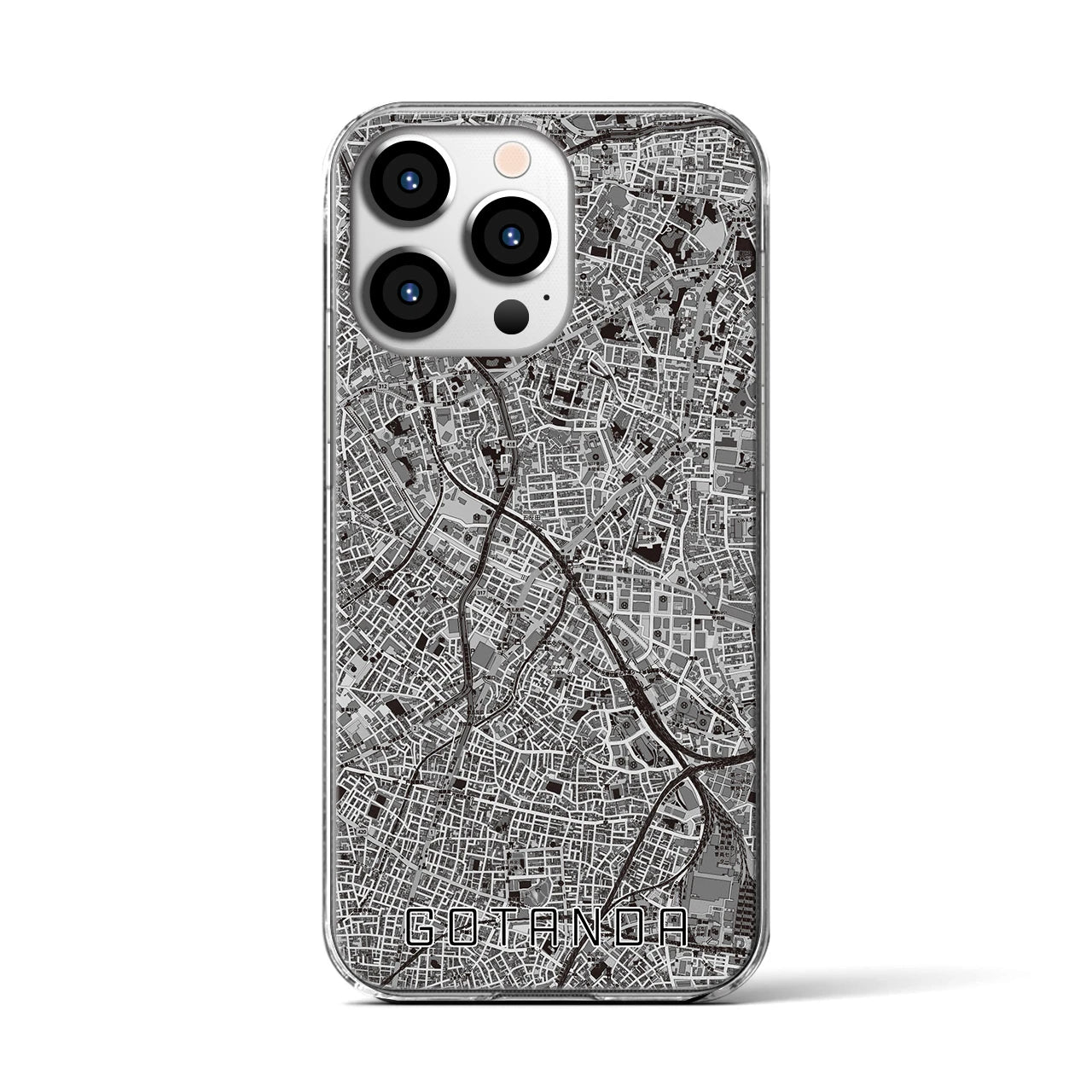 【五反田(東京都)】地図柄iPhoneケース(クリアタイプ)