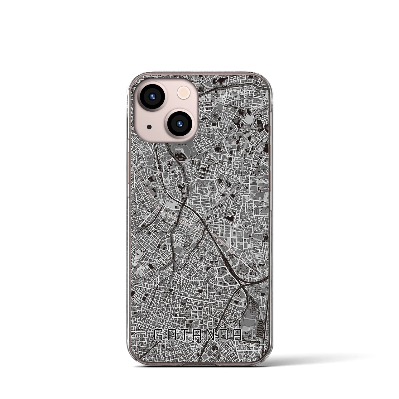 【五反田(東京都)】地図柄iPhoneケース(クリアタイプ)