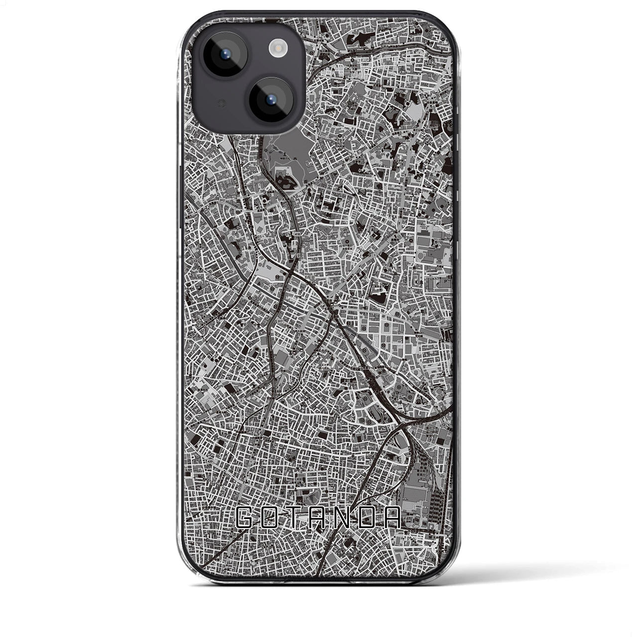 【五反田(東京都)】地図柄iPhoneケース(クリアタイプ)
