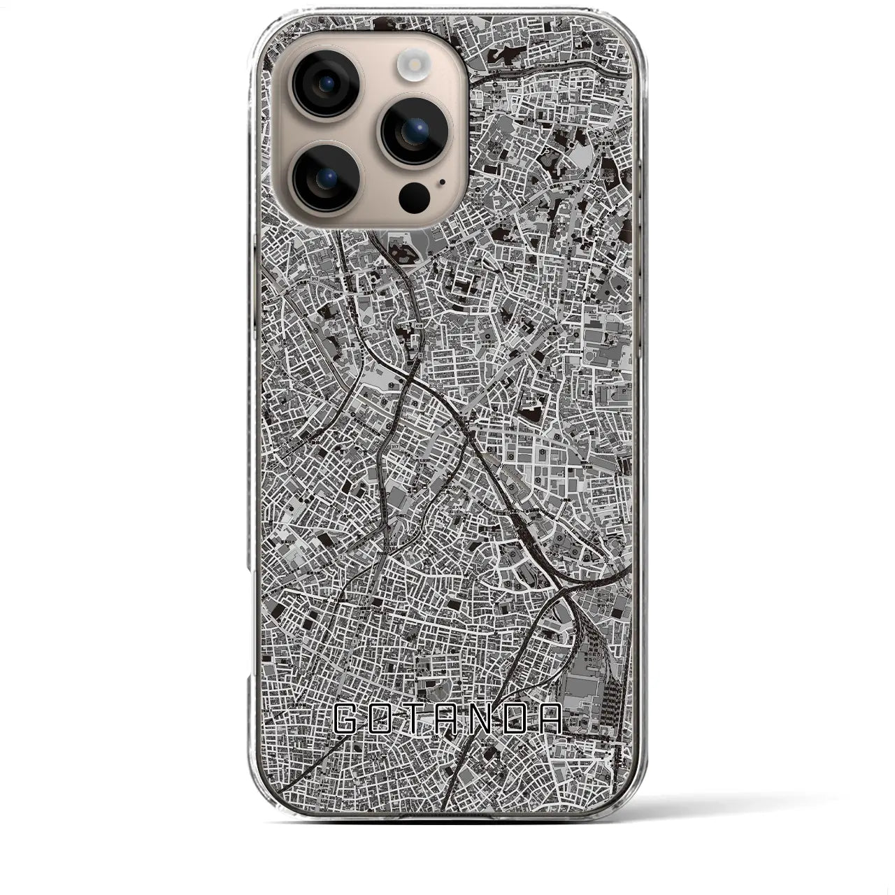 【五反田(東京都)】地図柄iPhoneケース(クリアタイプ)