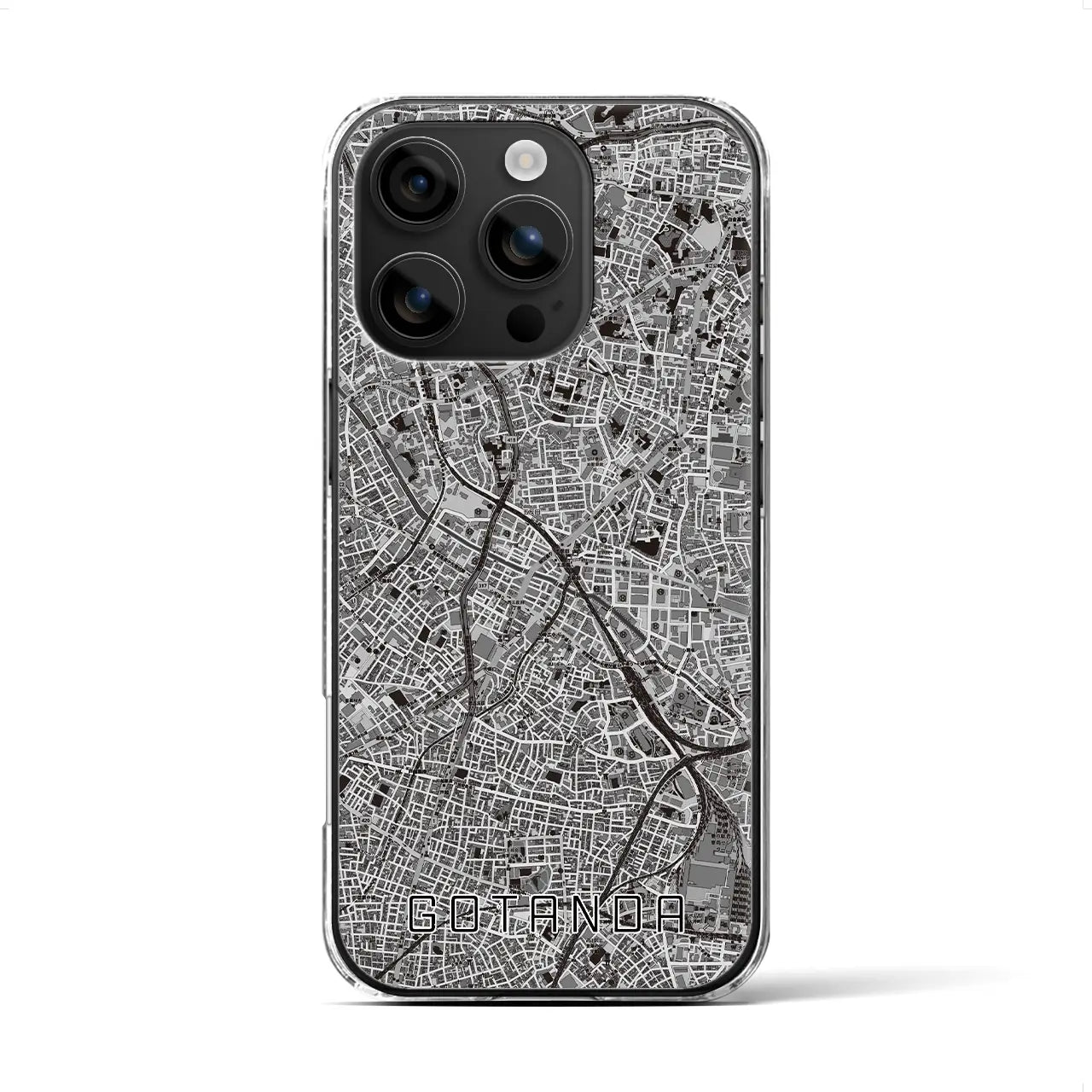 【五反田(東京都)】地図柄iPhoneケース(クリアタイプ)
