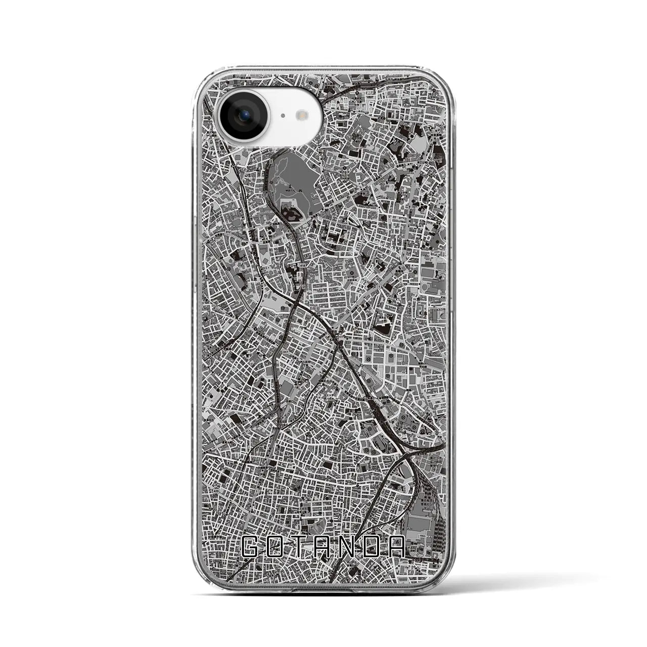 【五反田(東京都)】地図柄iPhoneケース(クリアタイプ)