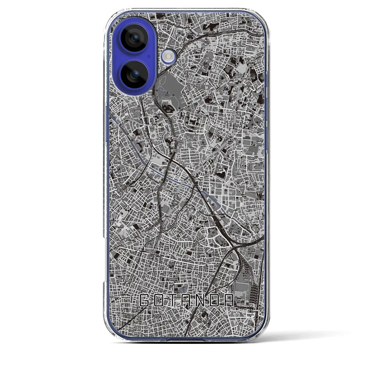 【五反田(東京都)】地図柄iPhoneケース(クリアタイプ)