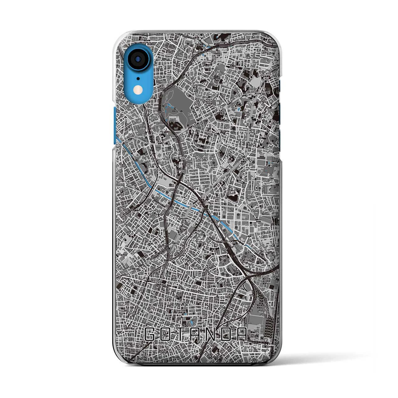 【五反田(東京都)】地図柄iPhoneケース(クリアタイプ)