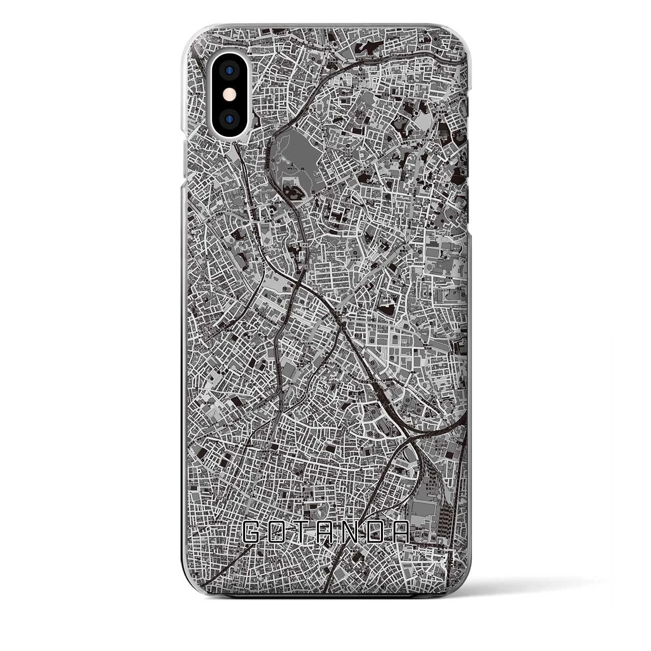 【五反田(東京都)】地図柄iPhoneケース(クリアタイプ)
