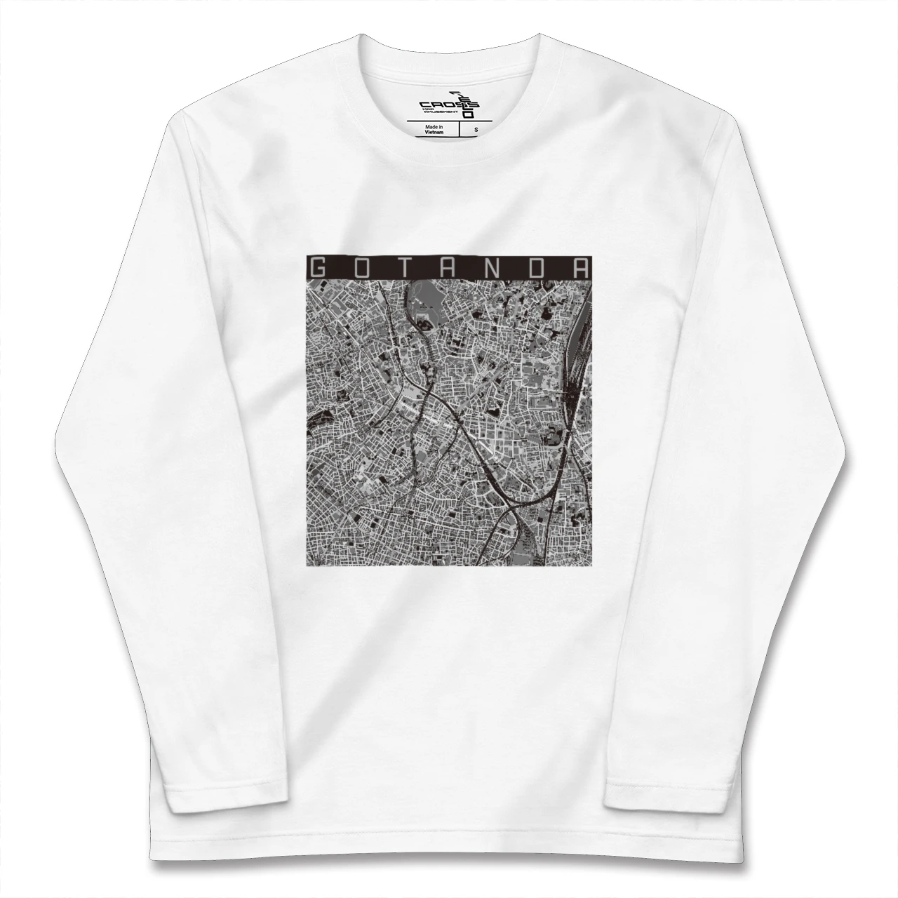 【五反田(東京都)】地図柄ロングスリーブTシャツ