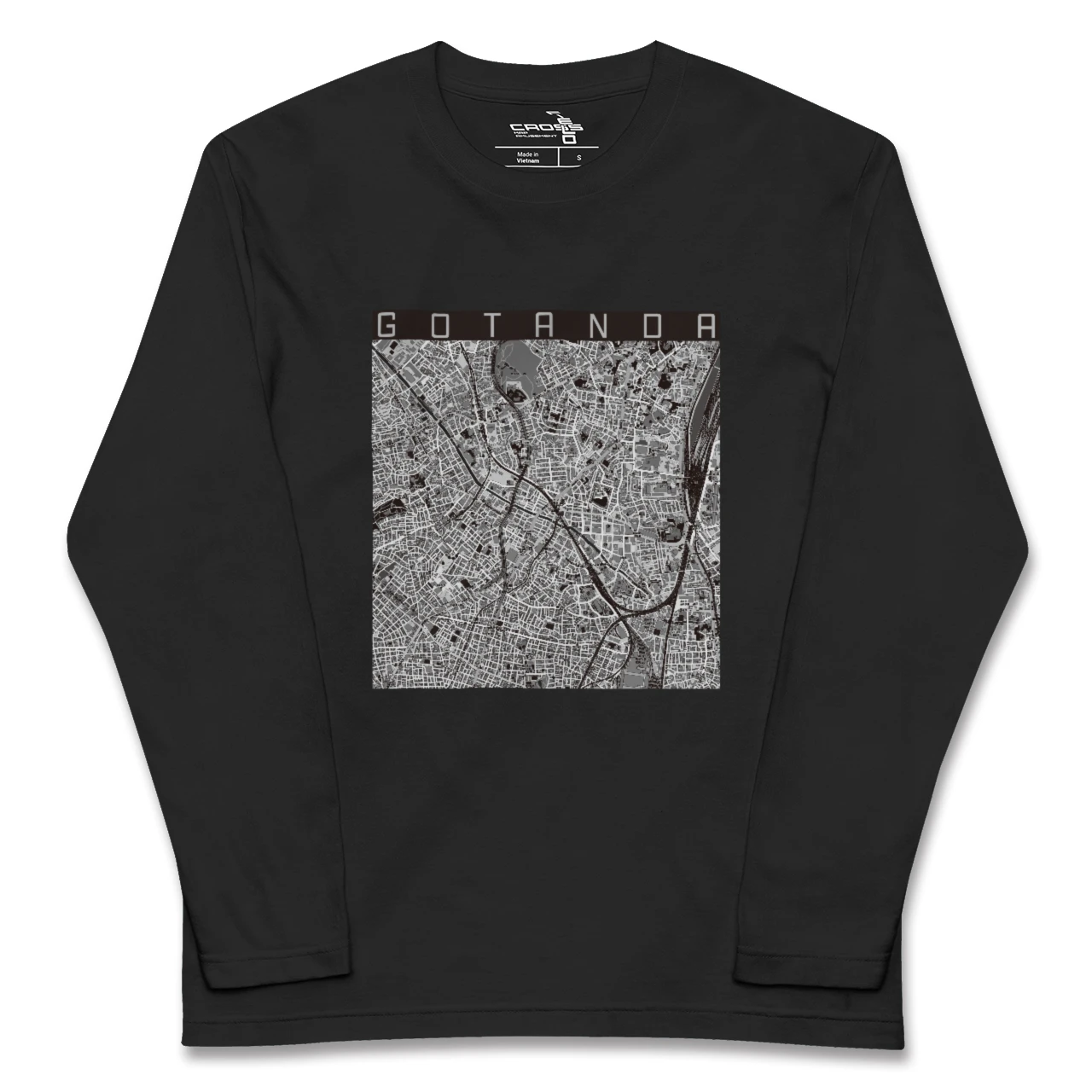 【五反田(東京都)】地図柄ロングスリーブTシャツ
