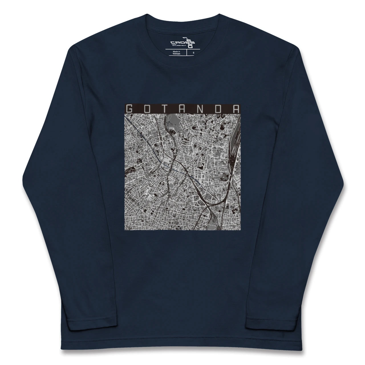 【五反田(東京都)】地図柄ロングスリーブTシャツ