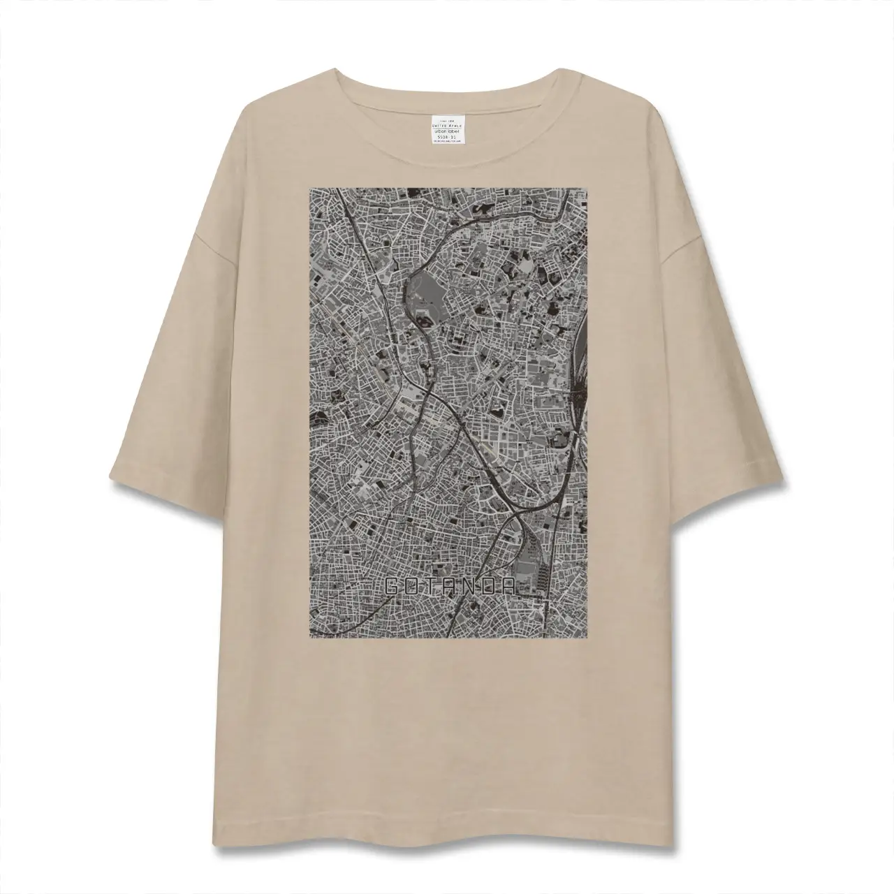 【五反田(東京都)】地図柄ビッグシルエットTシャツ