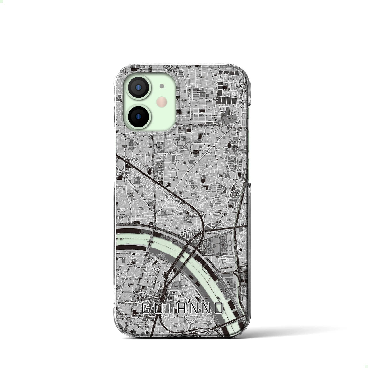 【五反野(東京都)】地図柄iPhoneケース(クリアタイプ)