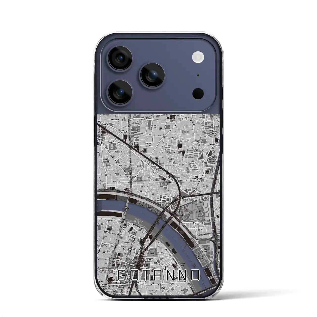 【五反野(東京都)】地図柄iPhoneケース(クリアタイプ)