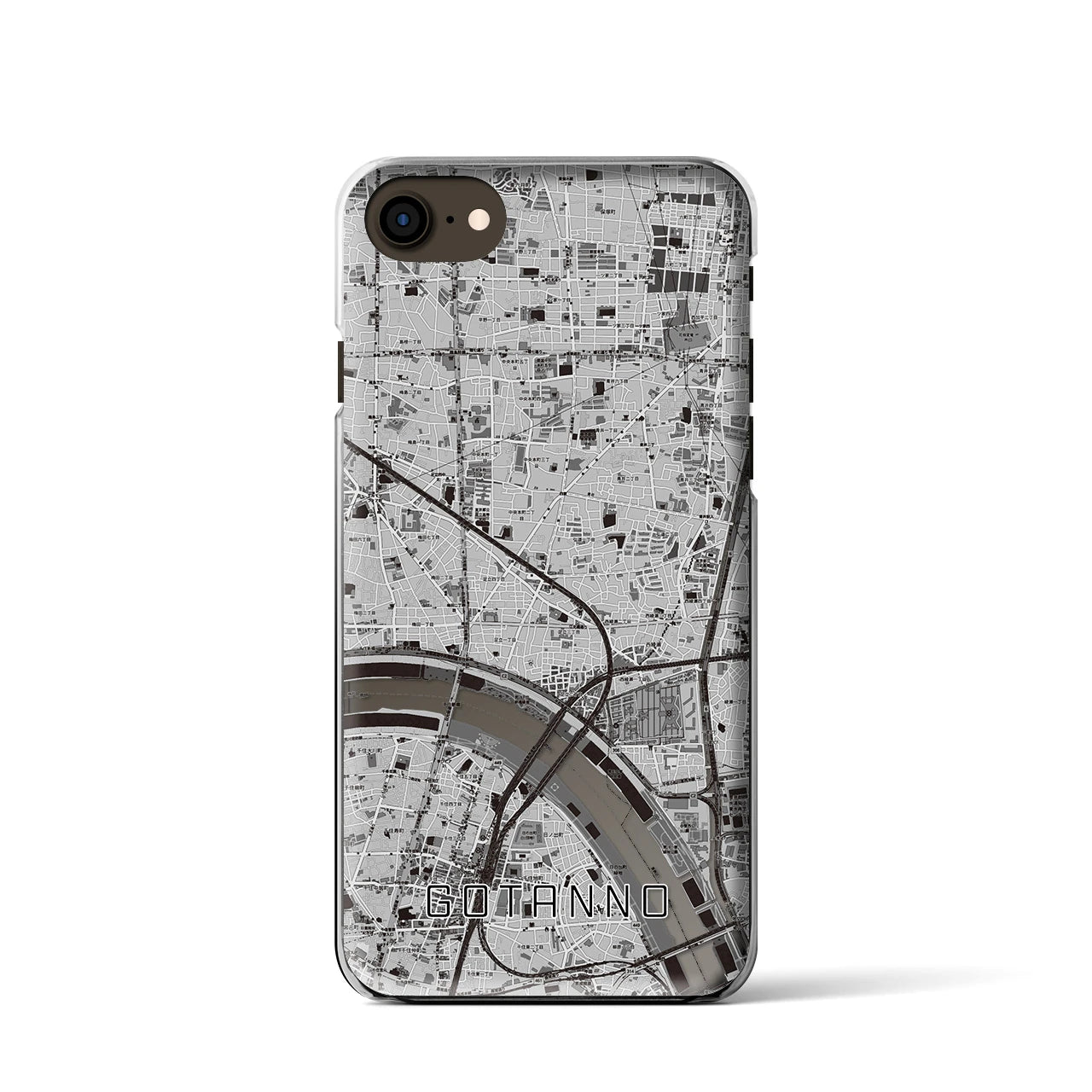 【五反野(東京都)】地図柄iPhoneケース(クリアタイプ)