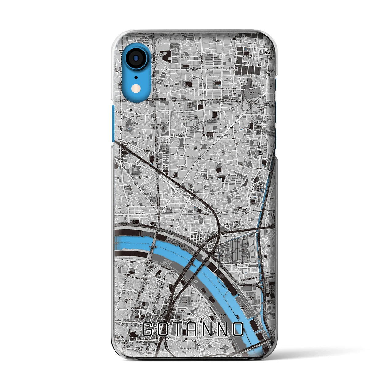 【五反野(東京都)】地図柄iPhoneケース(クリアタイプ)