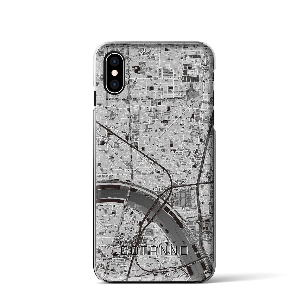 【五反野(東京都)】地図柄iPhoneケース(クリアタイプ)