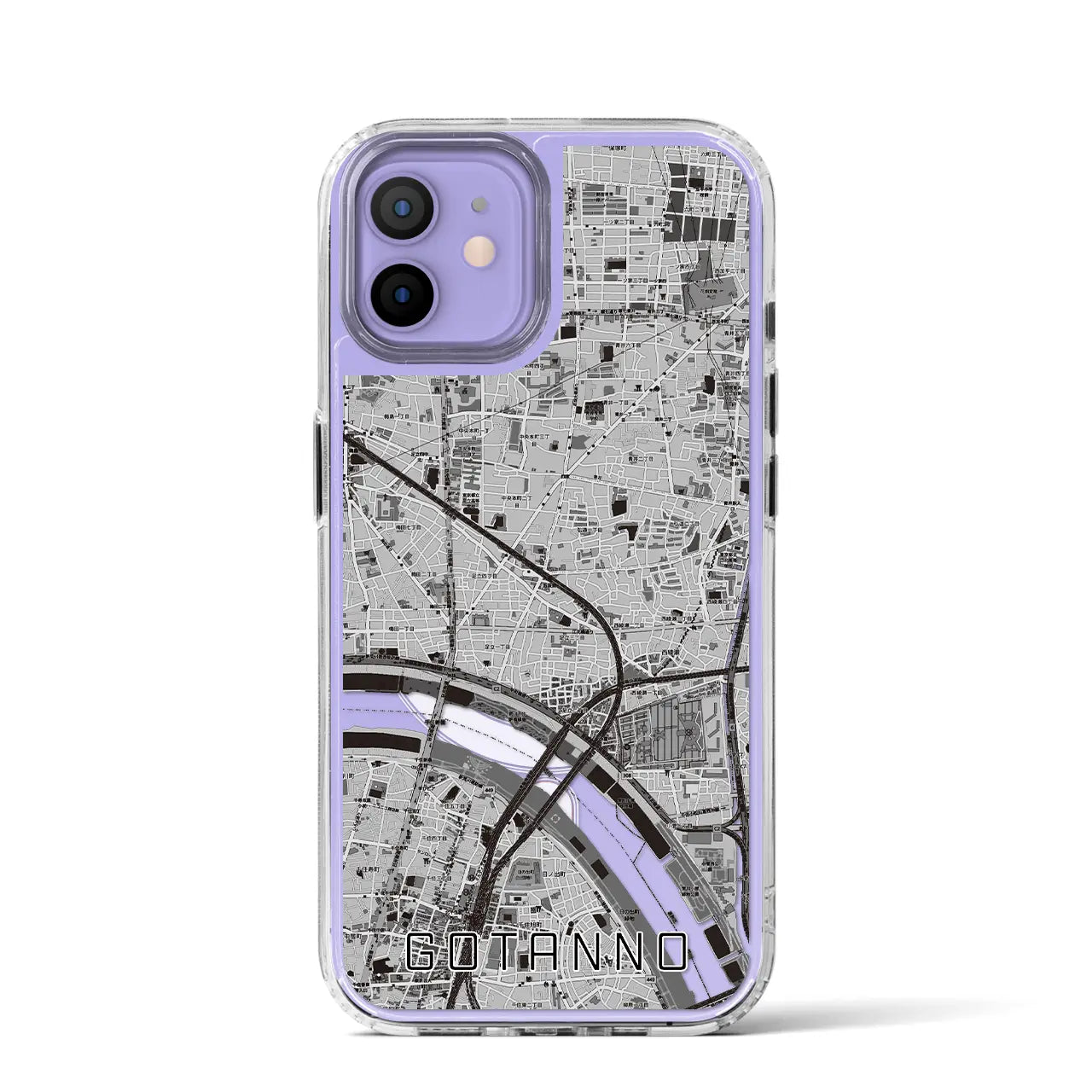 【五反野(東京都)】地図柄iPhoneケース(MagSafeタイプ)