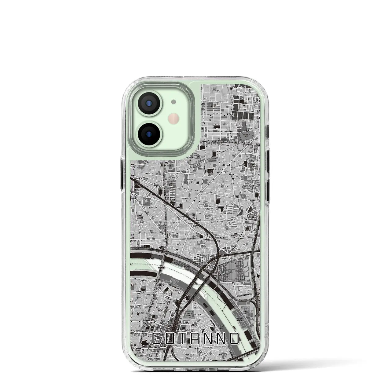 【五反野(東京都)】地図柄iPhoneケース(MagSafeタイプ)