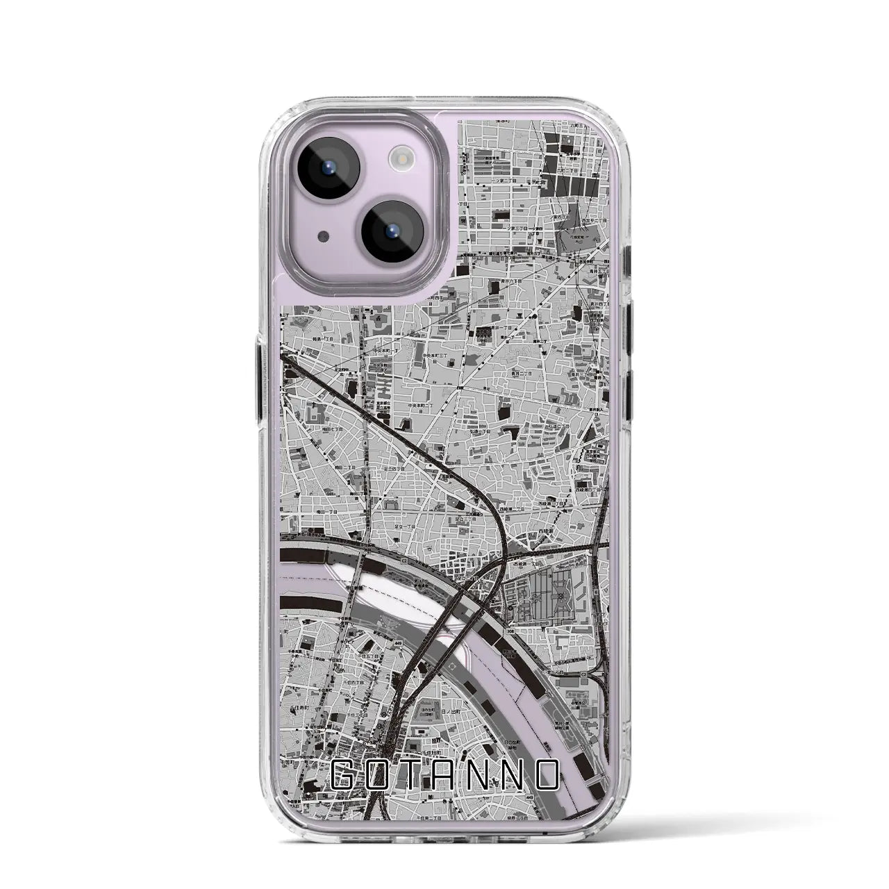 【五反野(東京都)】地図柄iPhoneケース(MagSafeタイプ)